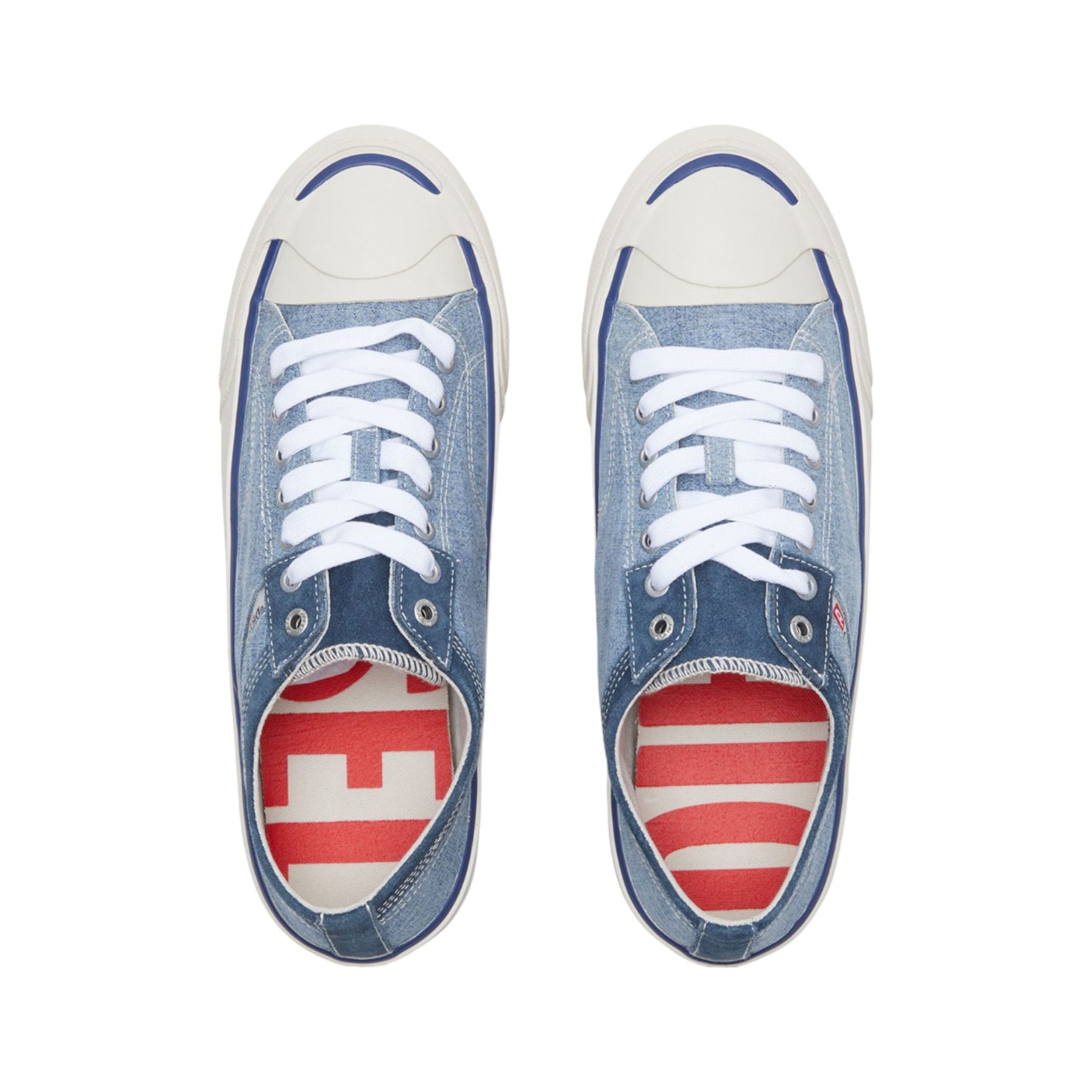 Diesel S-Principia Low Mens Trainers Blue Lifestyle Low Top Sneakers NEW