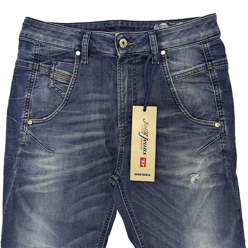 DIESEL FAYZA NE 0857X Womens Denim Jogg Jeans Regular Fit Tapered Stretch Pants