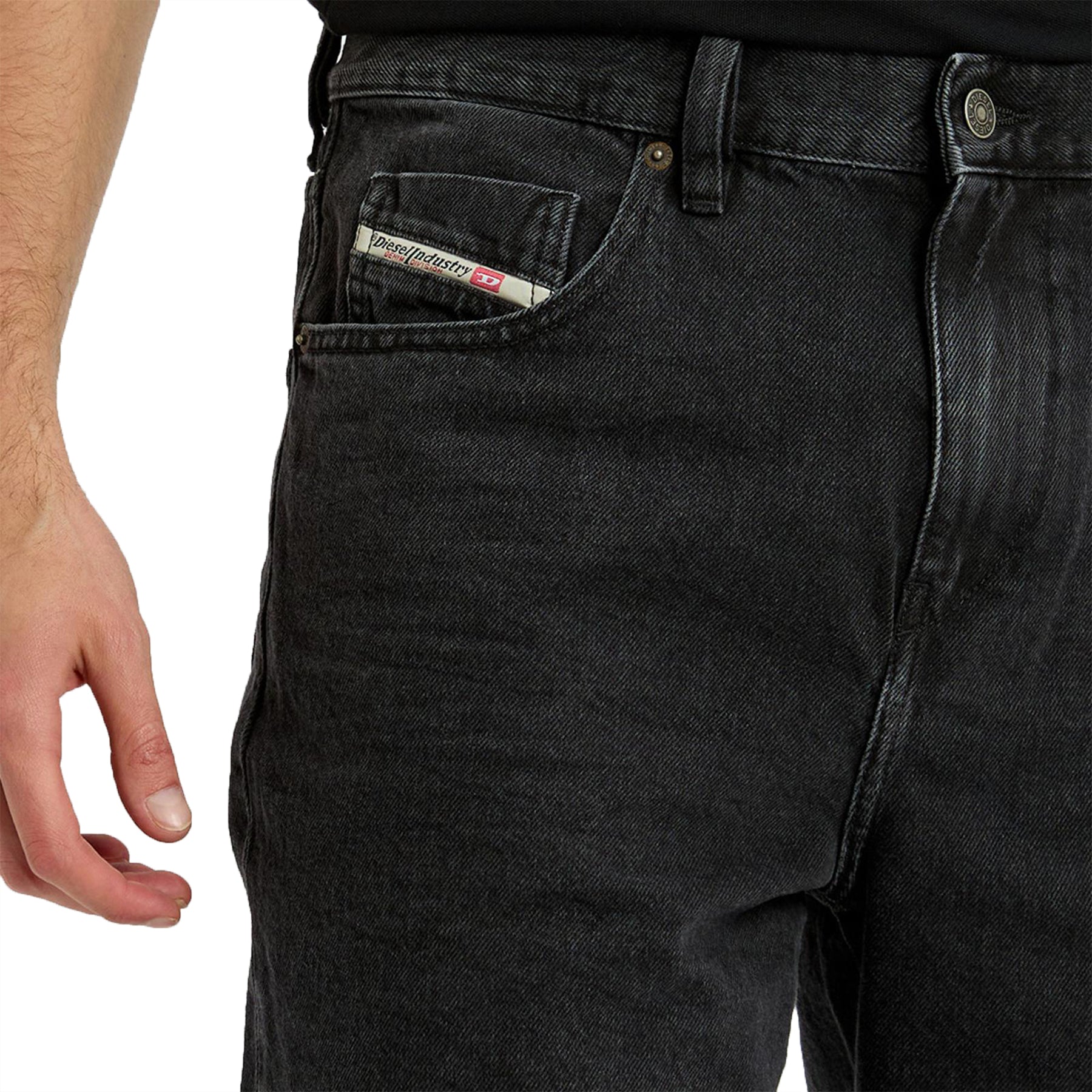 DIESEL D STRUKT SHORT Mens Denim Shorts Casual Cotton Summer Half Pants Black