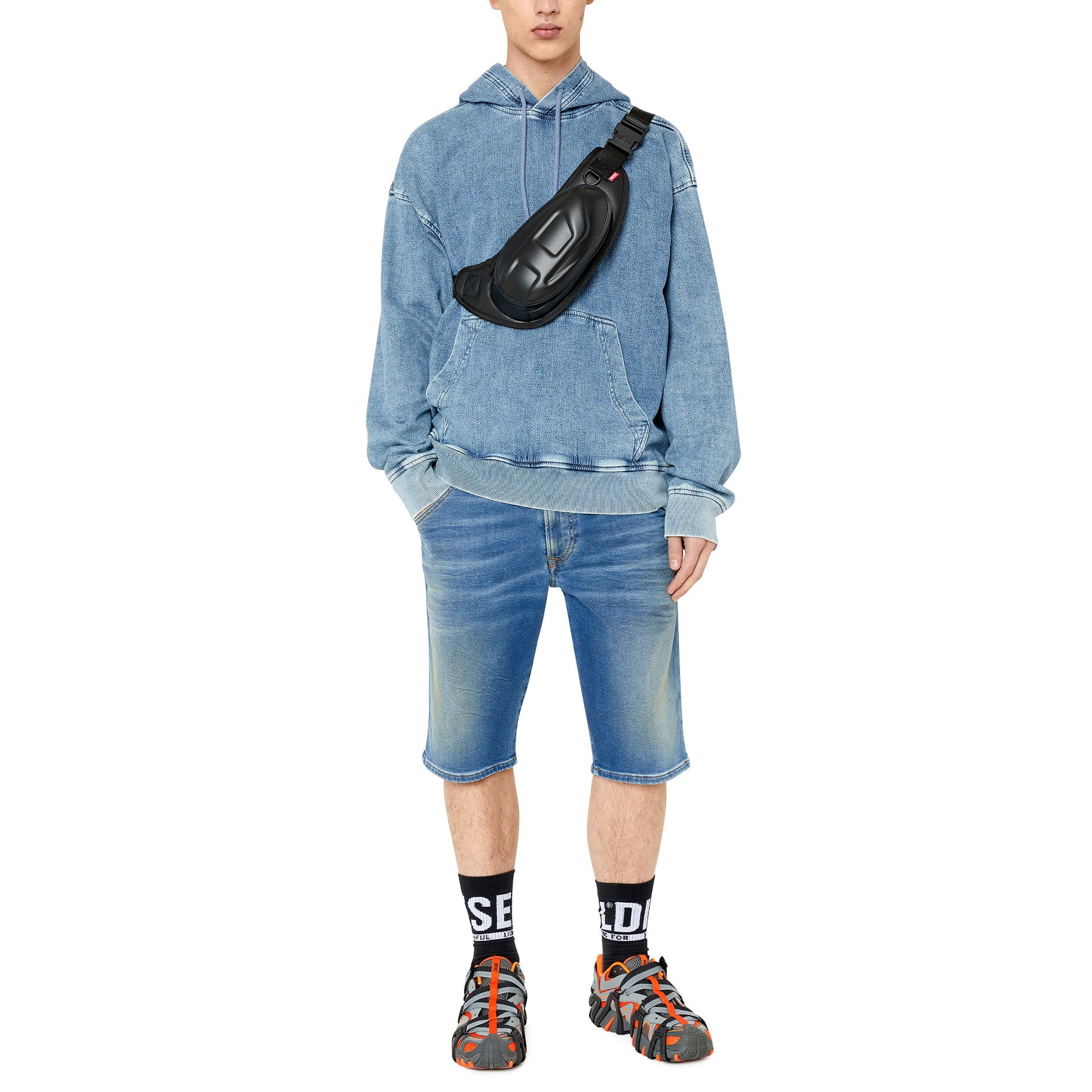 Diesel D-Krooshort-Z-T Mens Denim Shorts Stretch Jogg Jeans Summer Beachwear W32