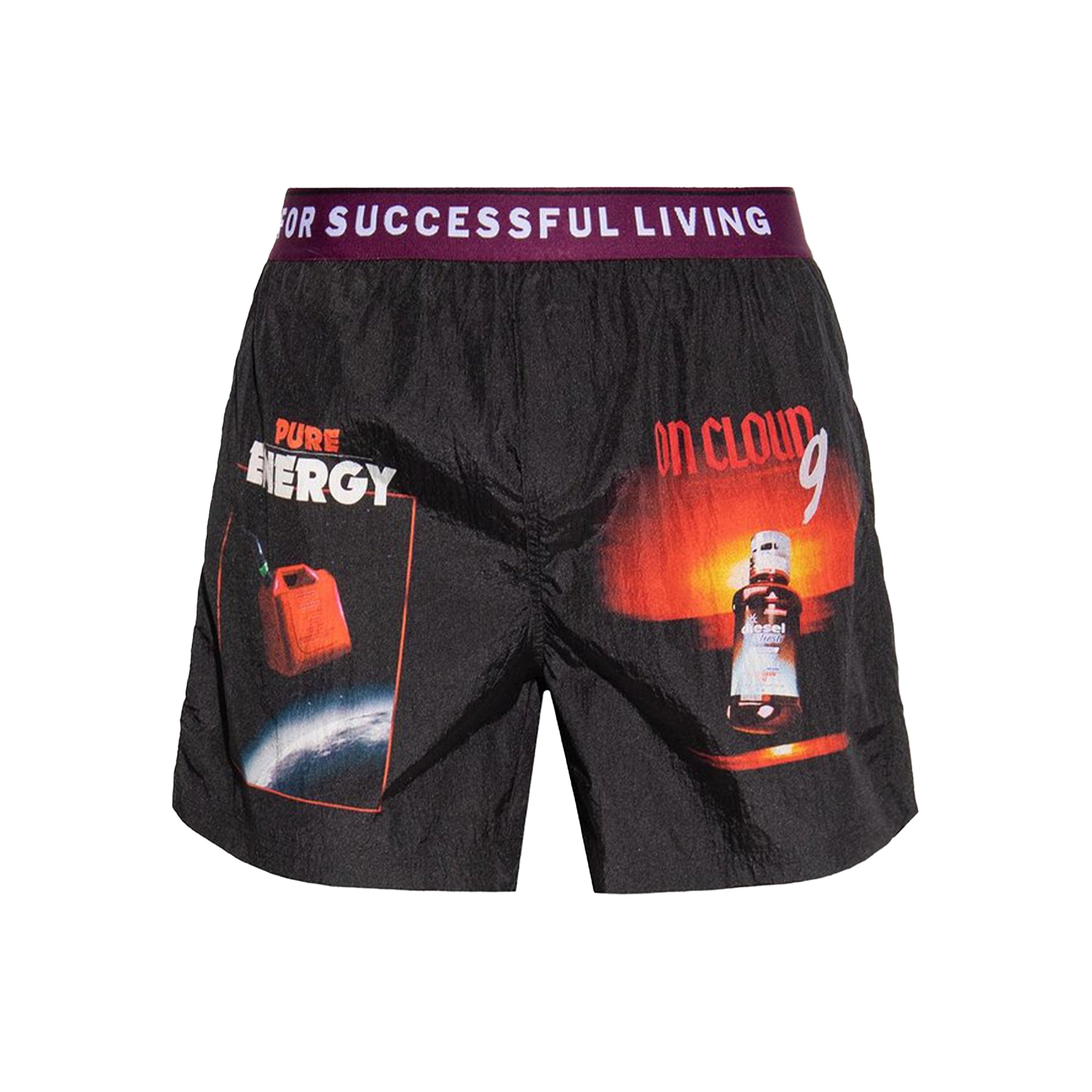 Diesel BMBX-NICO-EL Mens Swimming Shorts Quick Dry Summer Beach Swim Board Short