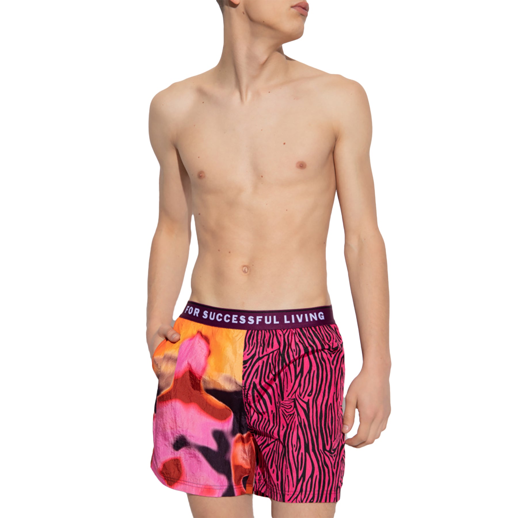 Diesel BMBX-NICO-EL Mens Swimming Shorts Quick Dry Summer Beach Swim Board Short