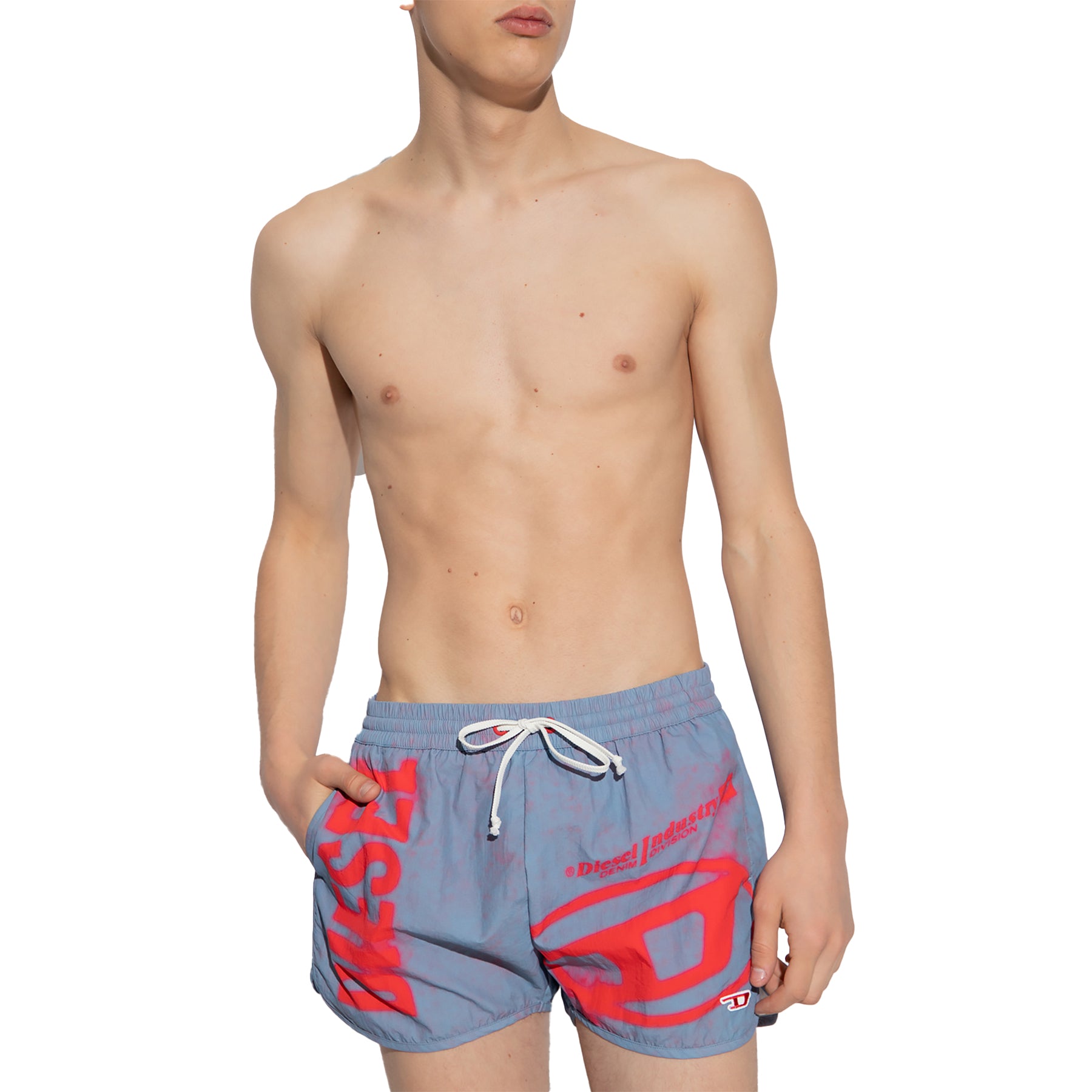 Diesel BMBX-Jesper Mens Swimming Shorts Quick Dry Summer Beach Wear Boxer Shorts