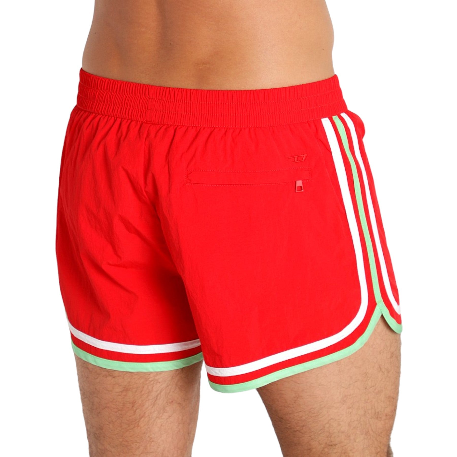 Diesel BMBX-REEF Mens Swim Shorts Quick Dry Beachwear Summer Half Pants Red New