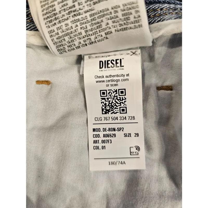 Diesel DE-RON Womens Denim Bodycon Mini Skirts Low Rise Waist Summer Party Skirt