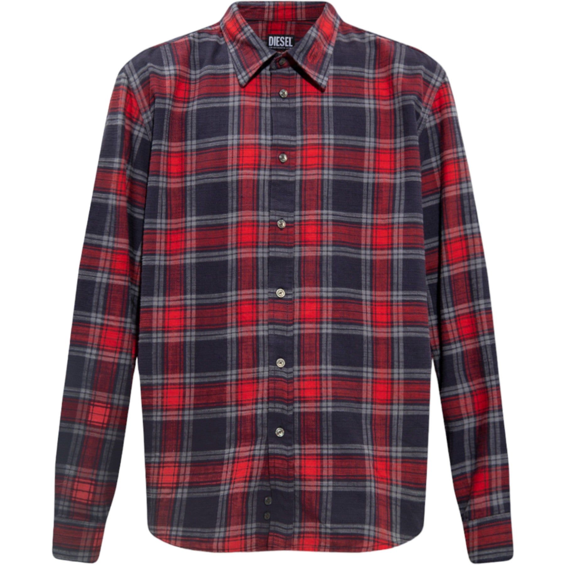 DIESEL S UMBE CHECK NW Mens Shirt Long Sleeve Check Pattern Casual Summer Top