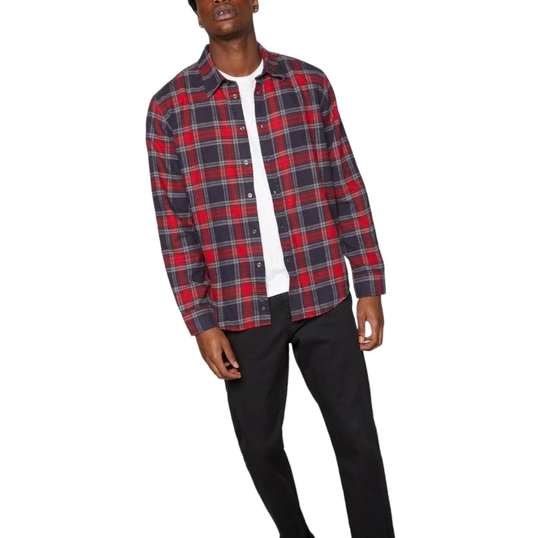 DIESEL S UMBE CHECK NW Mens Shirt Long Sleeve Check Pattern Casual Summer Top