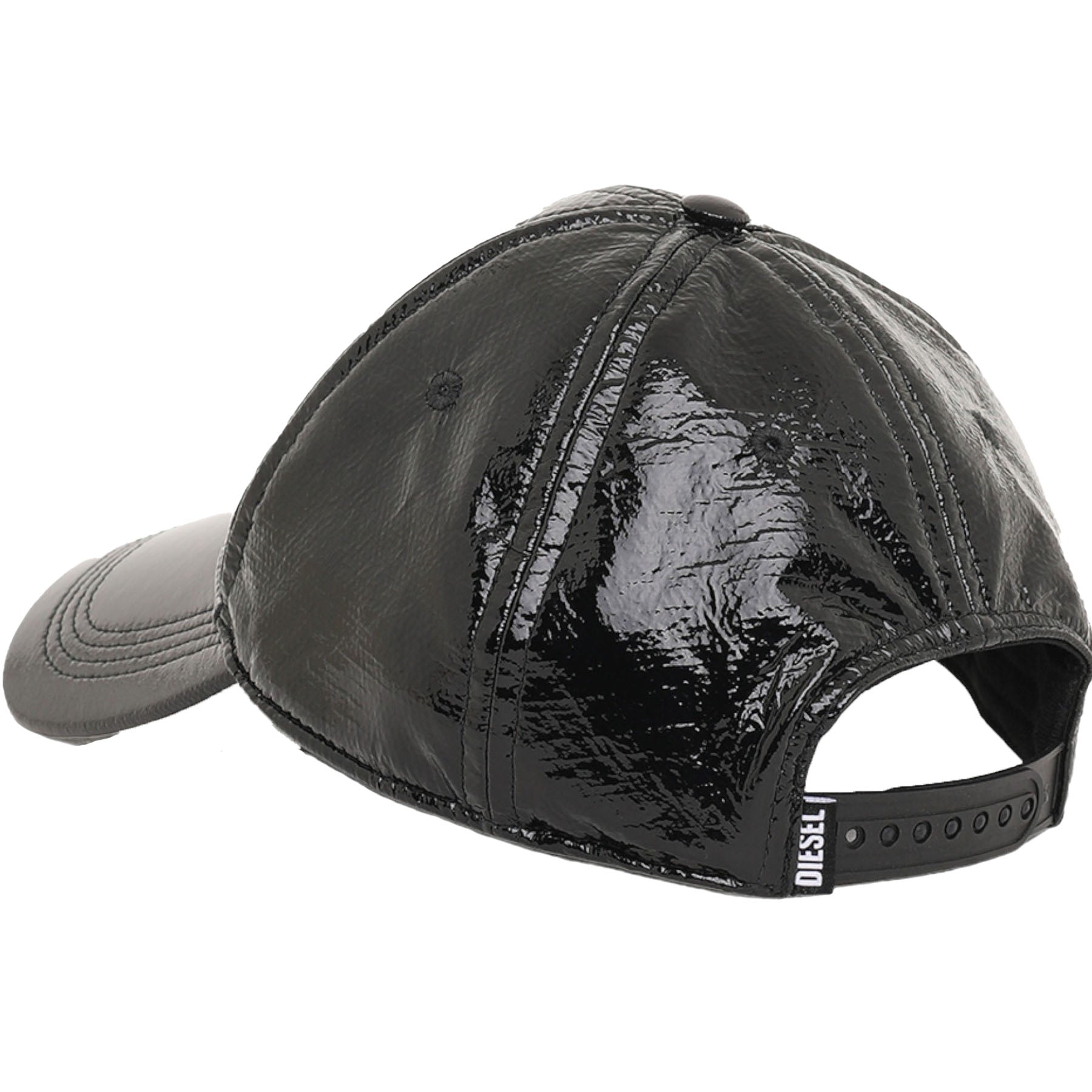 Diesel C-KARE Mens Vinyl Baseball Hat Black Summer Sports Trucker Peaked Cap M