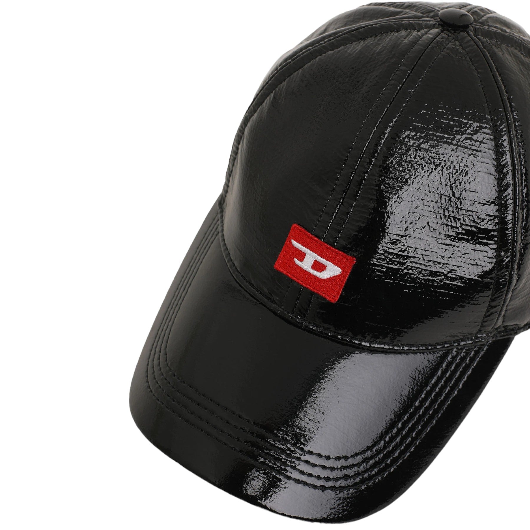 Diesel C-KARE Mens Vinyl Baseball Hat Black Summer Sports Trucker Peaked Cap M