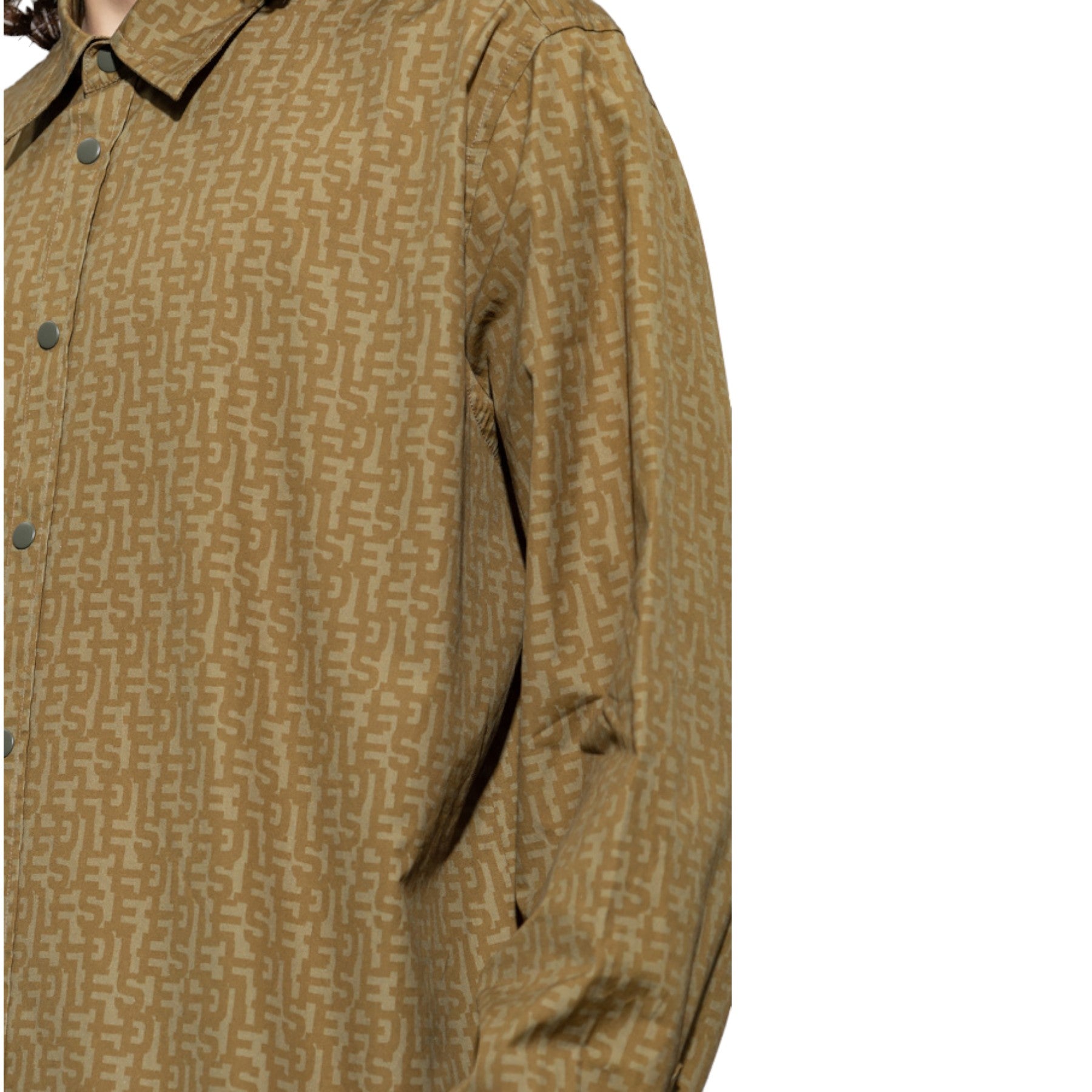 DIESEL S-UMBE-MON Mens Shirts Long Sleeve Logo Print Regular Summer Casual Shirt