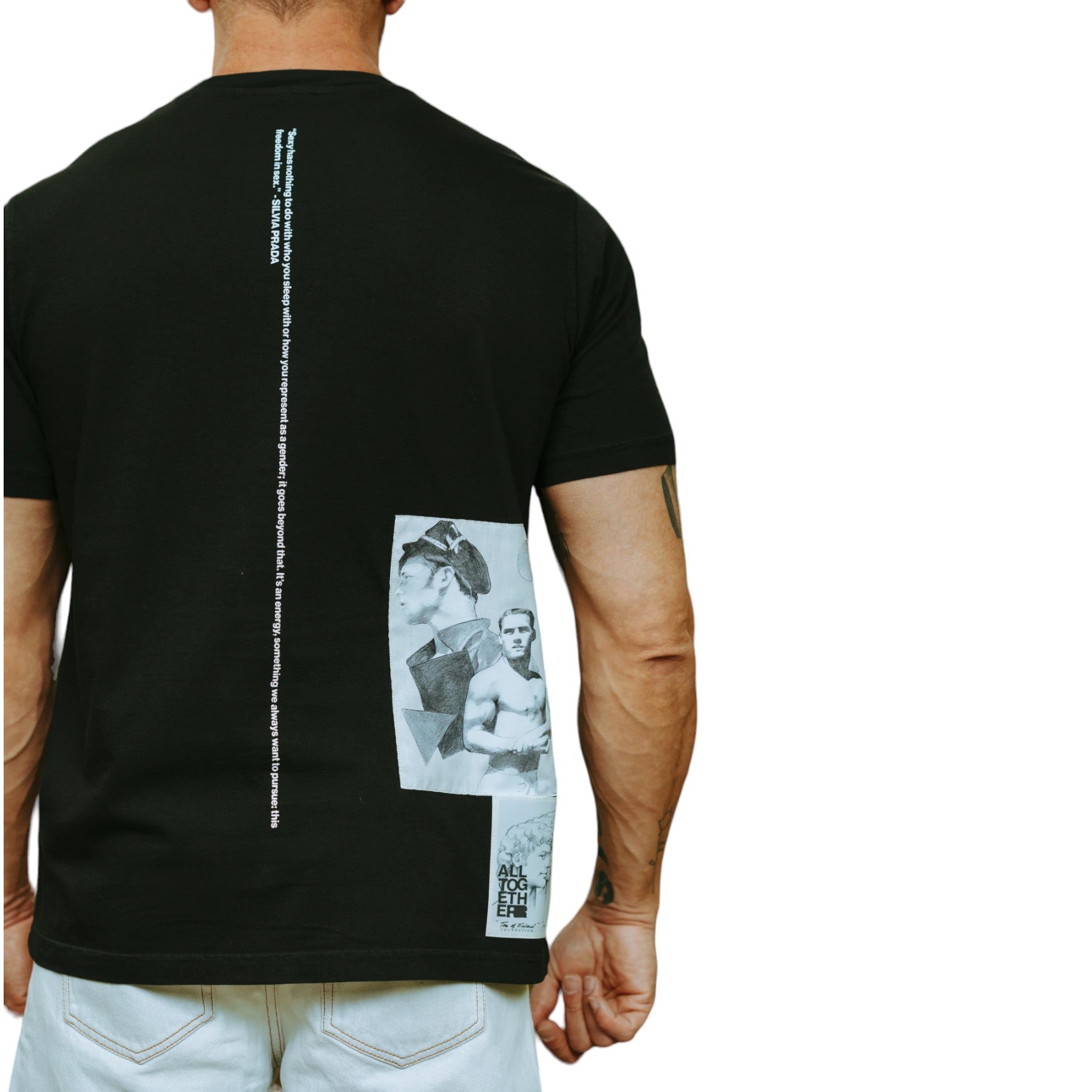 DIESEL PR-T-JUST-P1 Mens T Shirts Graphic Printed Black Crew Neck Short Sleeve