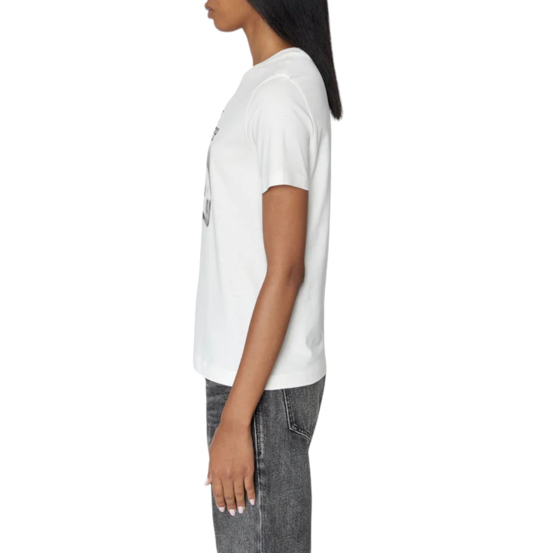 DIESEL T-Reg-E6 Womens T Shirts Crew Neck Short Sleeve Casual Summer Cotton Tee