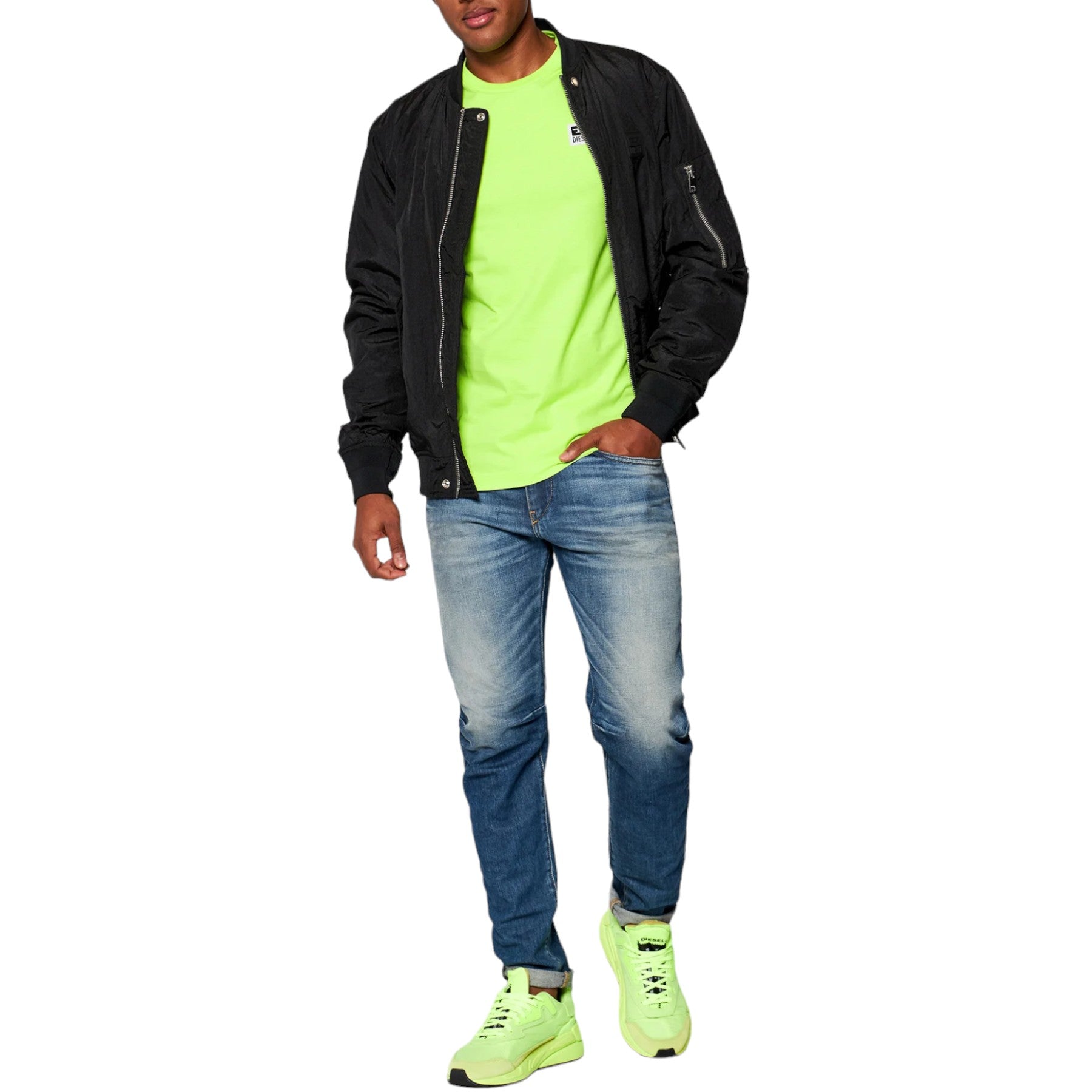 DIESEL T DIEGO8 Mens T Shirt Short Sleeve Crew Neck Casual Summer Cotton Tee Top