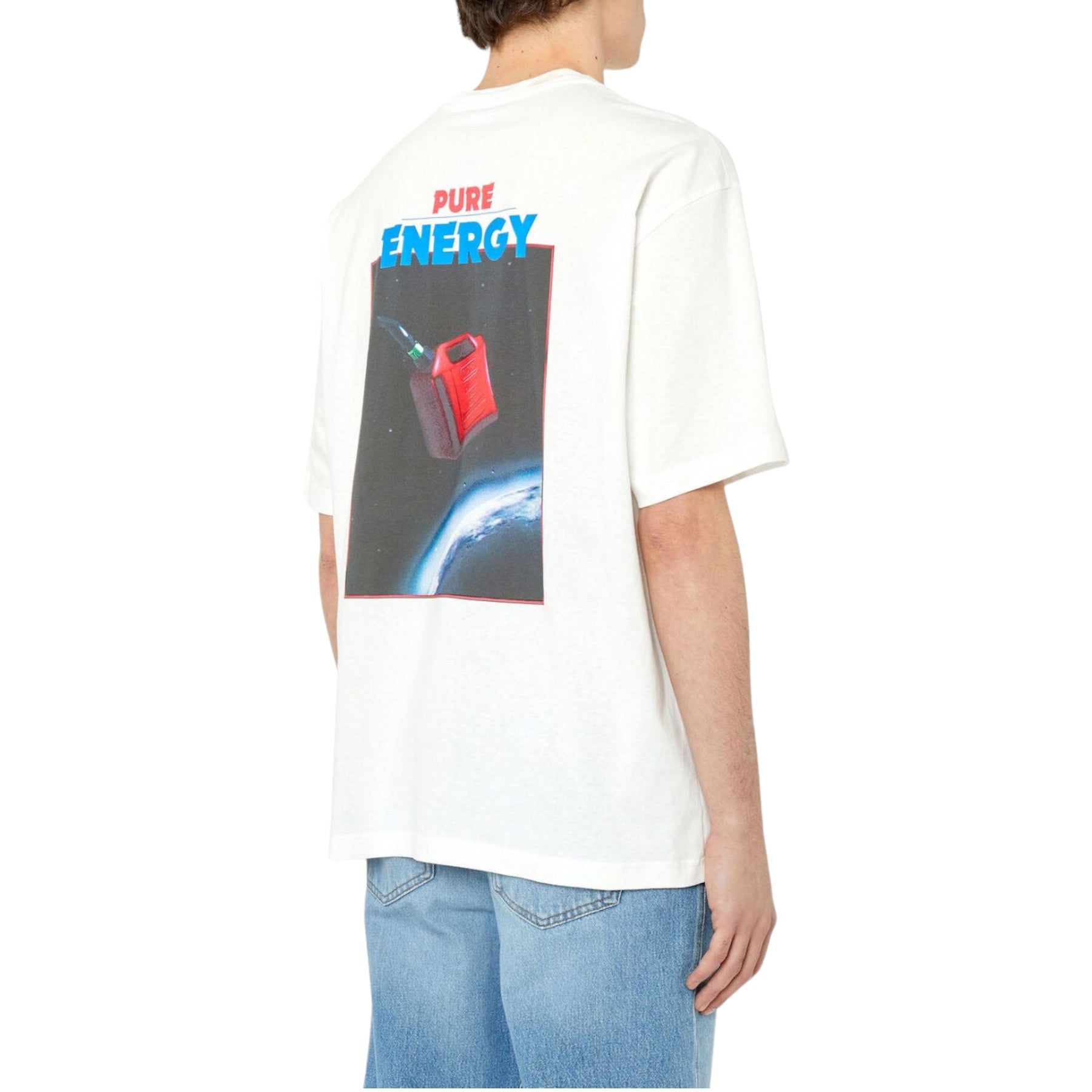 DIESEL T-WASH Mens T Shirts Short Sleeve Relaxed Fit Crew Neck Summer Tee White