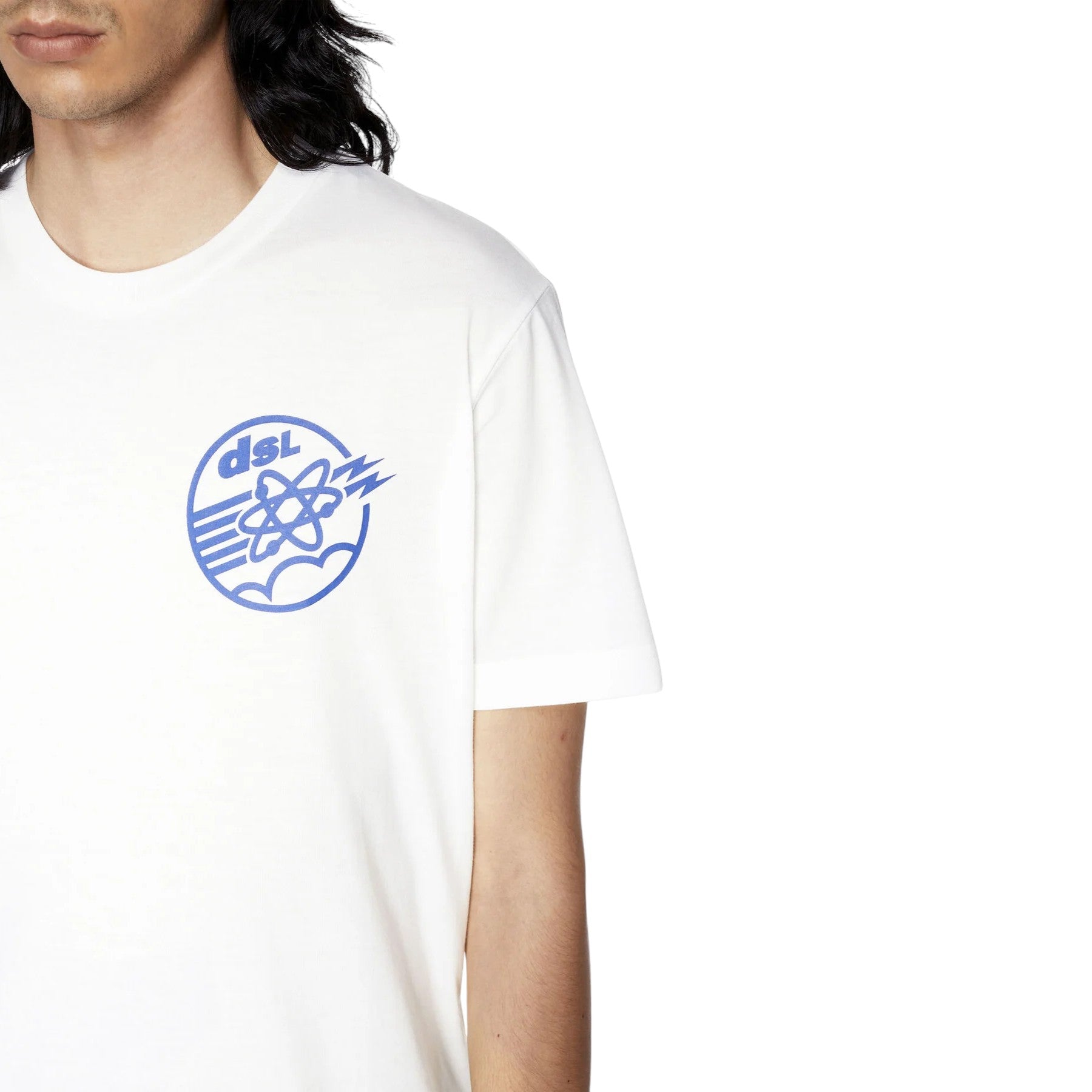 DIESEL T DIEGOR E7 Mens T Shirts Short Sleeve Slim Fit Casual Summer Cotton Tee