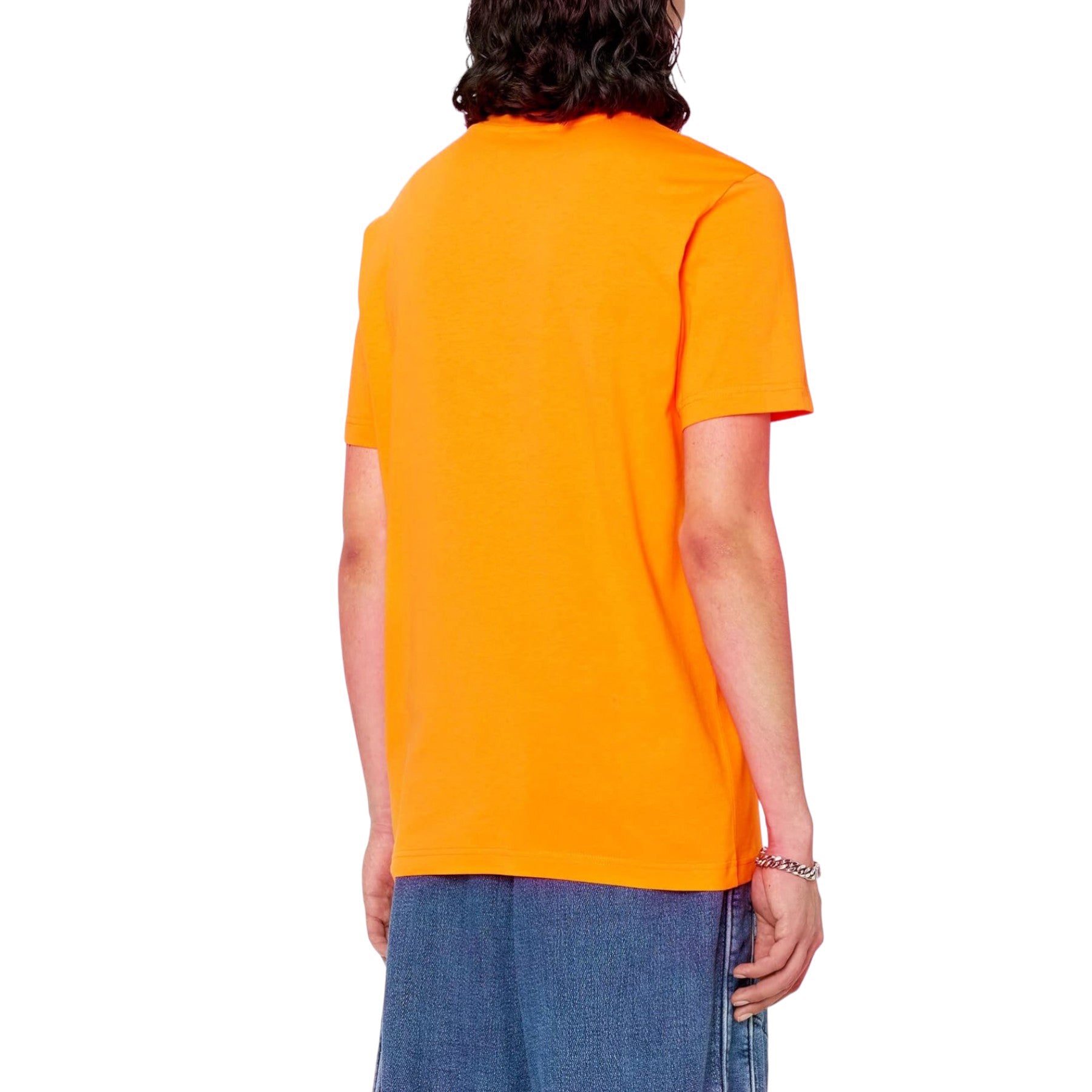 Diesel T-Diegor-Div Mens T Shirts Crew Neck Short Sleeve Soft Cotton Summer Tee