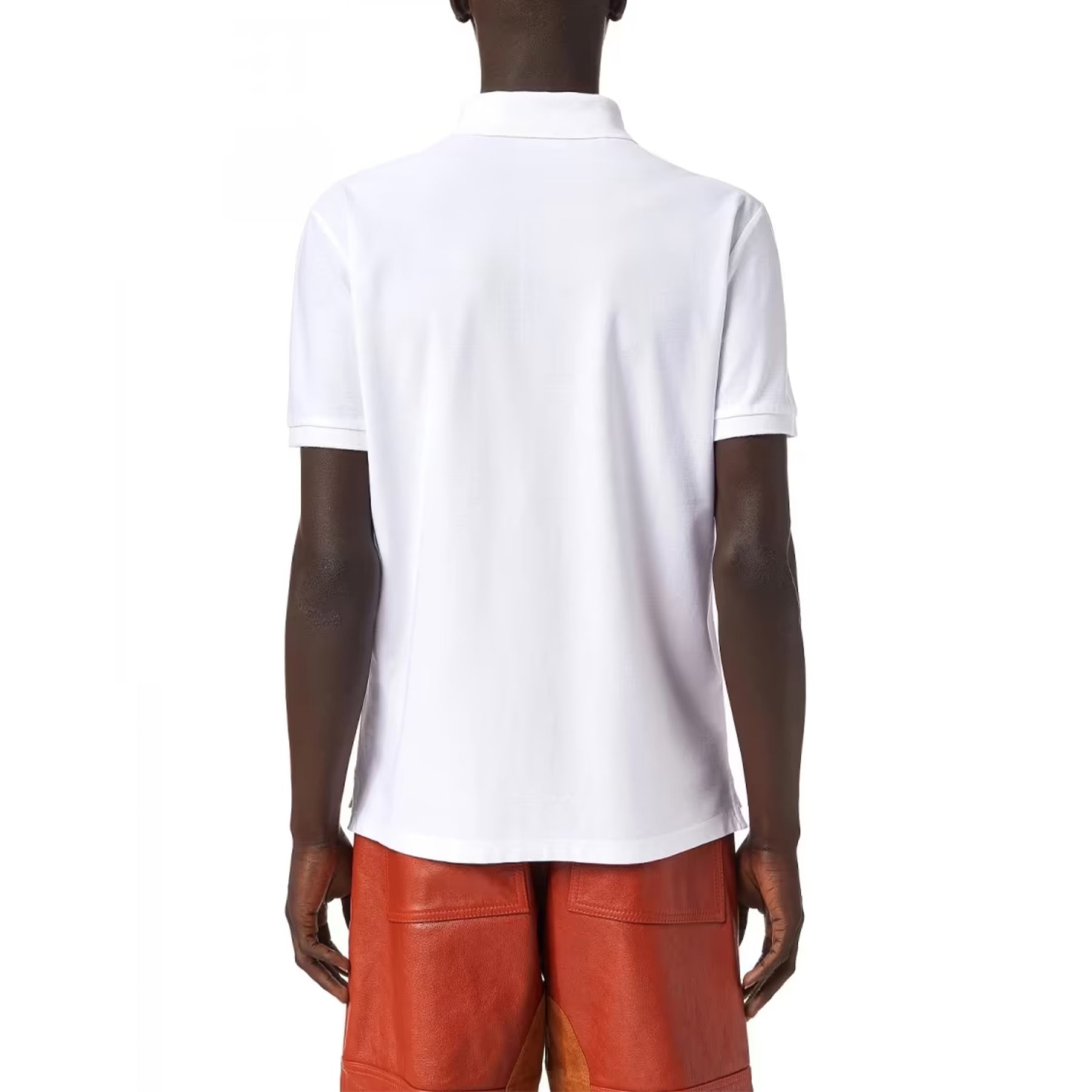 DIESEL T-SMITH-B2 Mens Polo Shirt Short Sleeve Casual Summer Cotton White Tee L