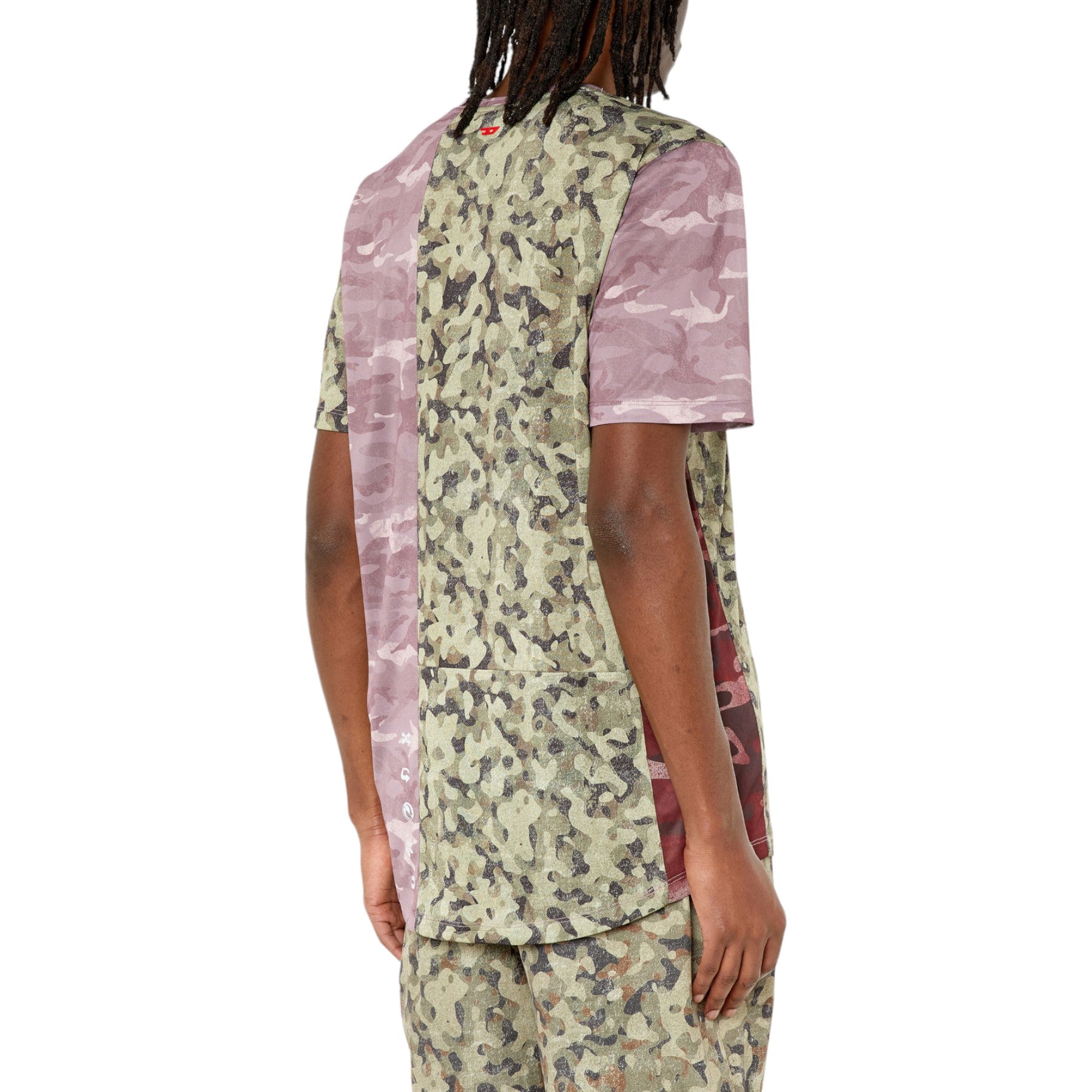 Diesel Amtee-Meng-WT09 Mens Gym T Shirts Quick Dry Workout Camouflage Sports Tee