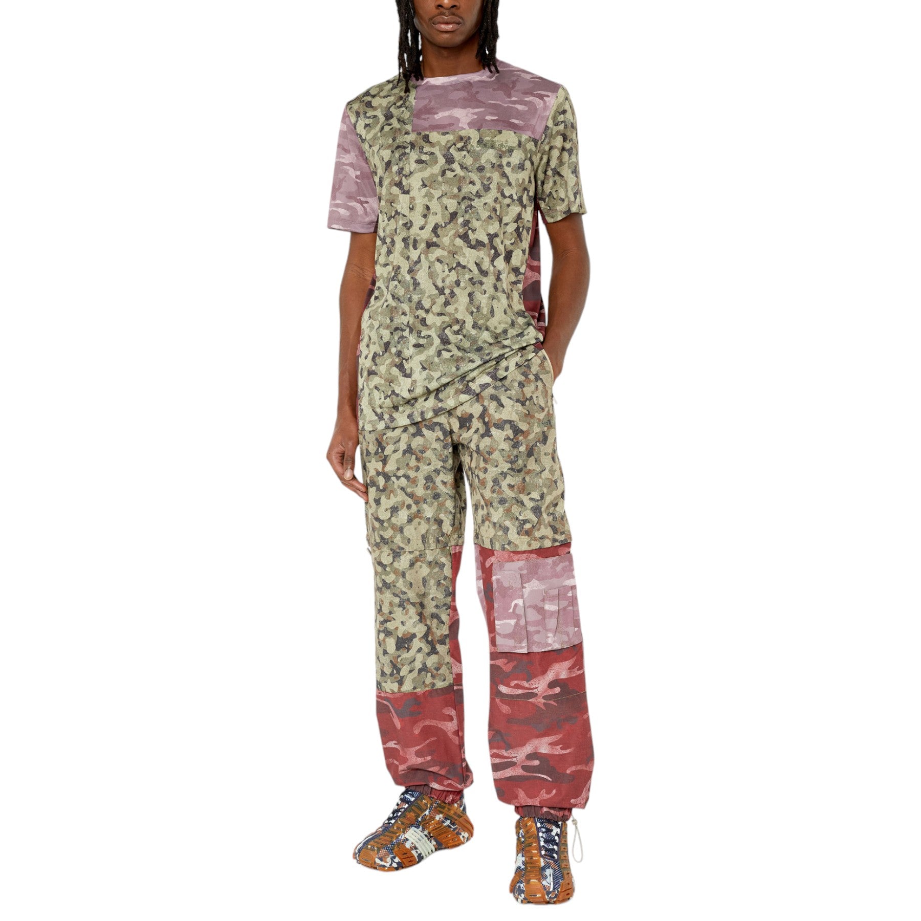 Diesel Amtee-Meng-WT09 Mens Gym T Shirts Quick Dry Workout Camouflage Sports Tee