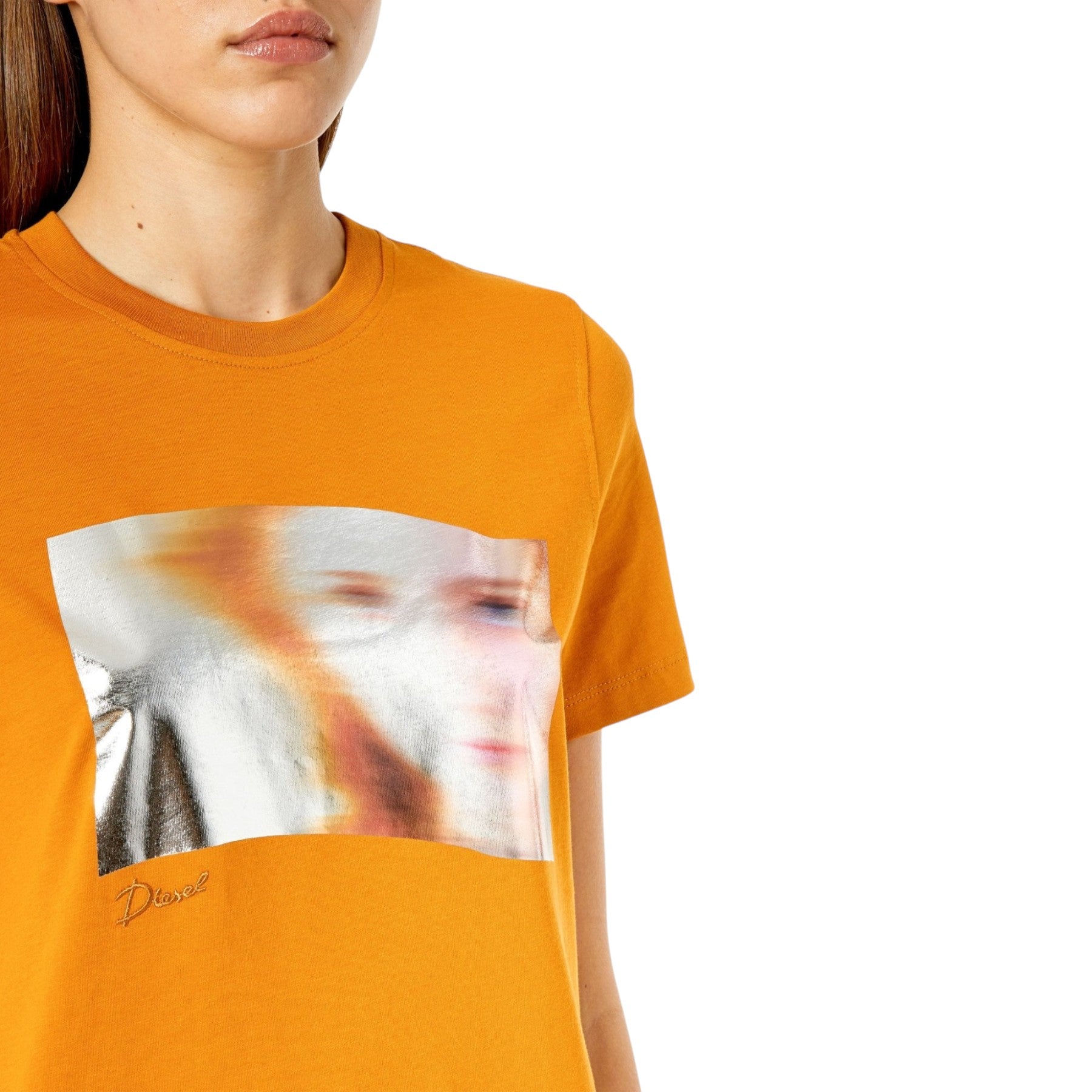 DIESEL T REG Womens Graphic T Shirt Crew Neck Short Sleeve Casual Summer Tee New