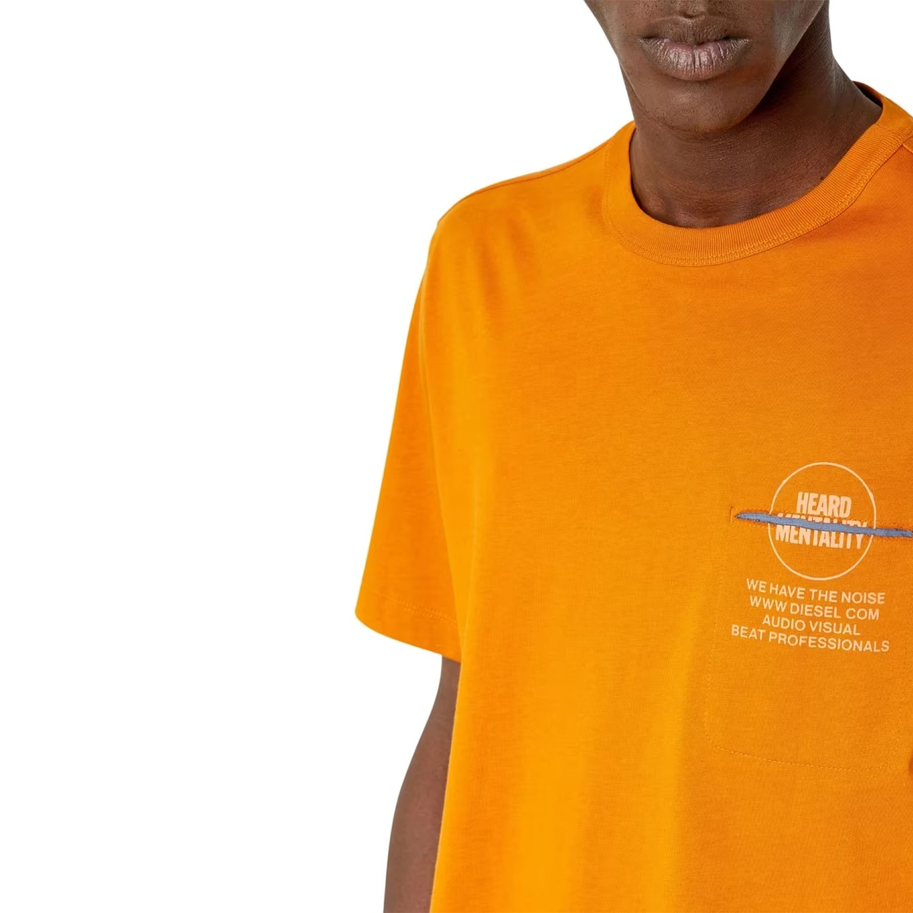 DIESEL T POUCH Mens T Shirts Crew Neck Short Sleeve Casual Summer Cotton Tee XL