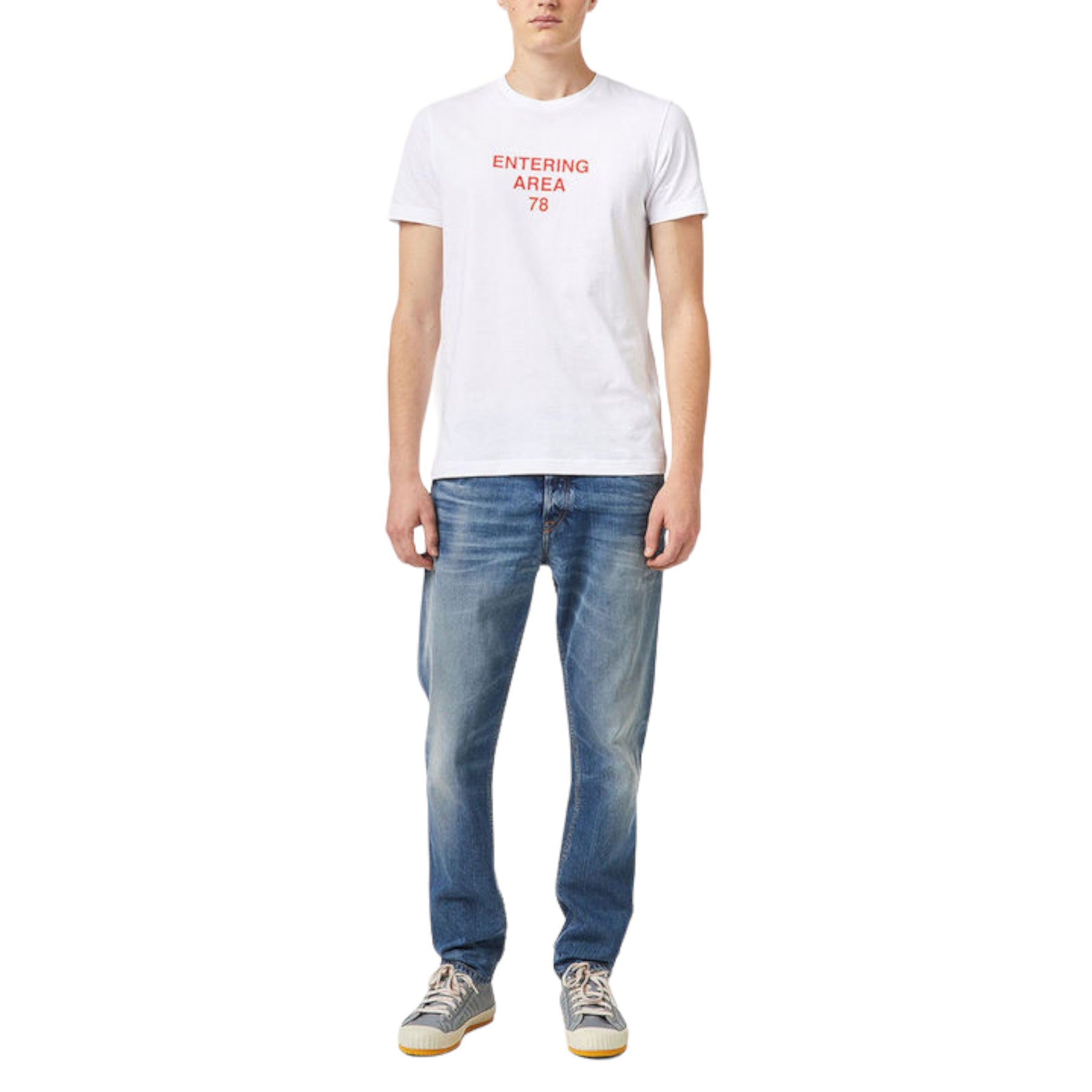 DIESEL T-Diegos-K25 Mens T Shirt Crew Neck Short Sleeve Casual Summer Cotton Tee