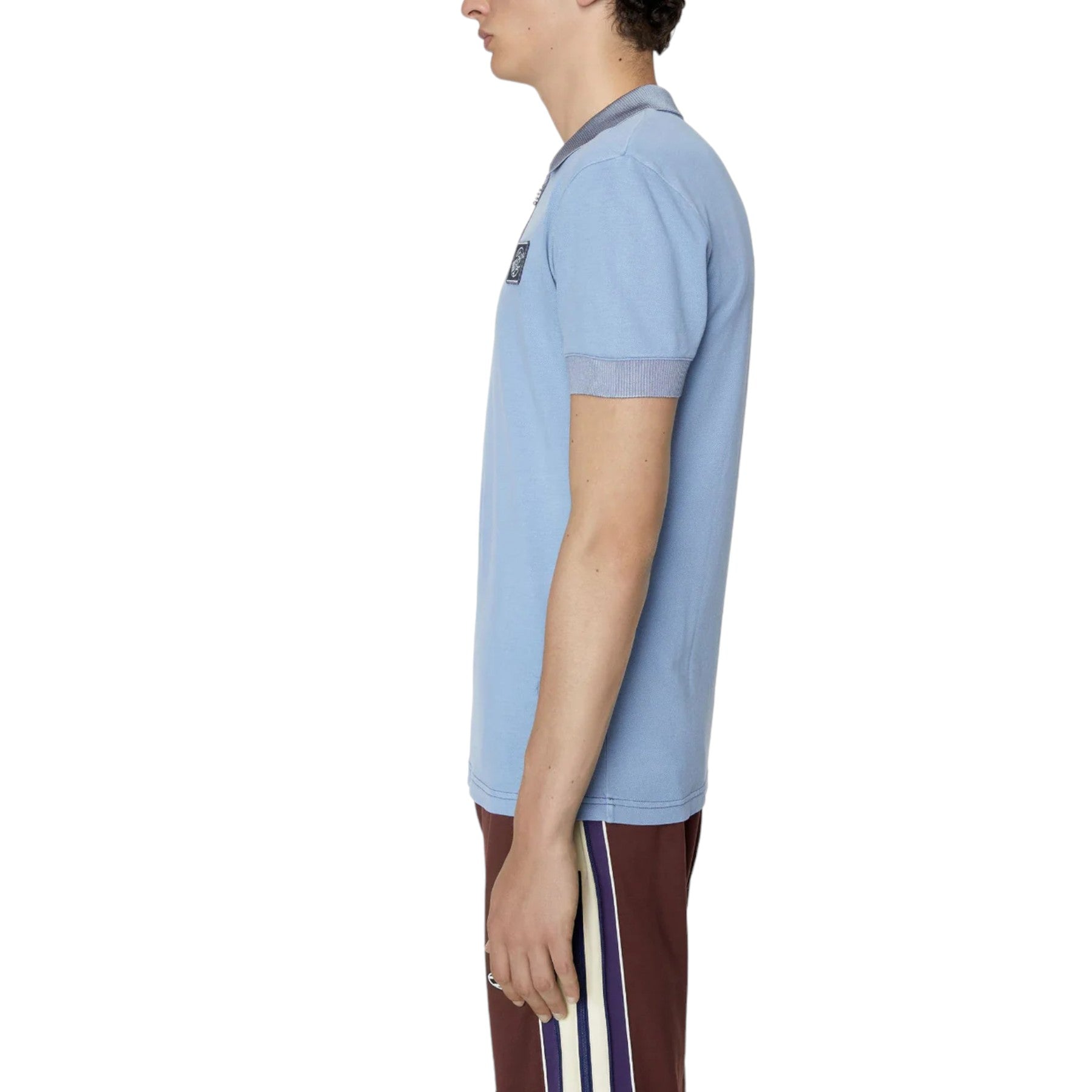 DIESEL T-ARAGON Mens Polo Shirt Short Sleeve Casual Summer Golf Cotton Tee Blue