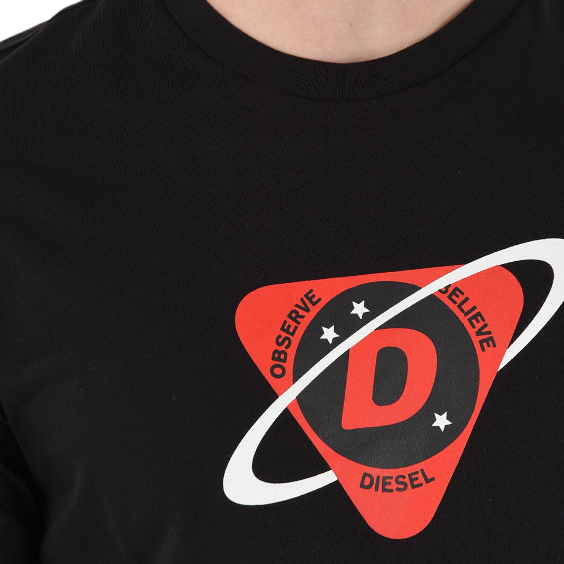 DIESEL T-Diegos-K24 Mens T Shirt Crew Neck Short Sleeve Casual Summer Cotton Tee