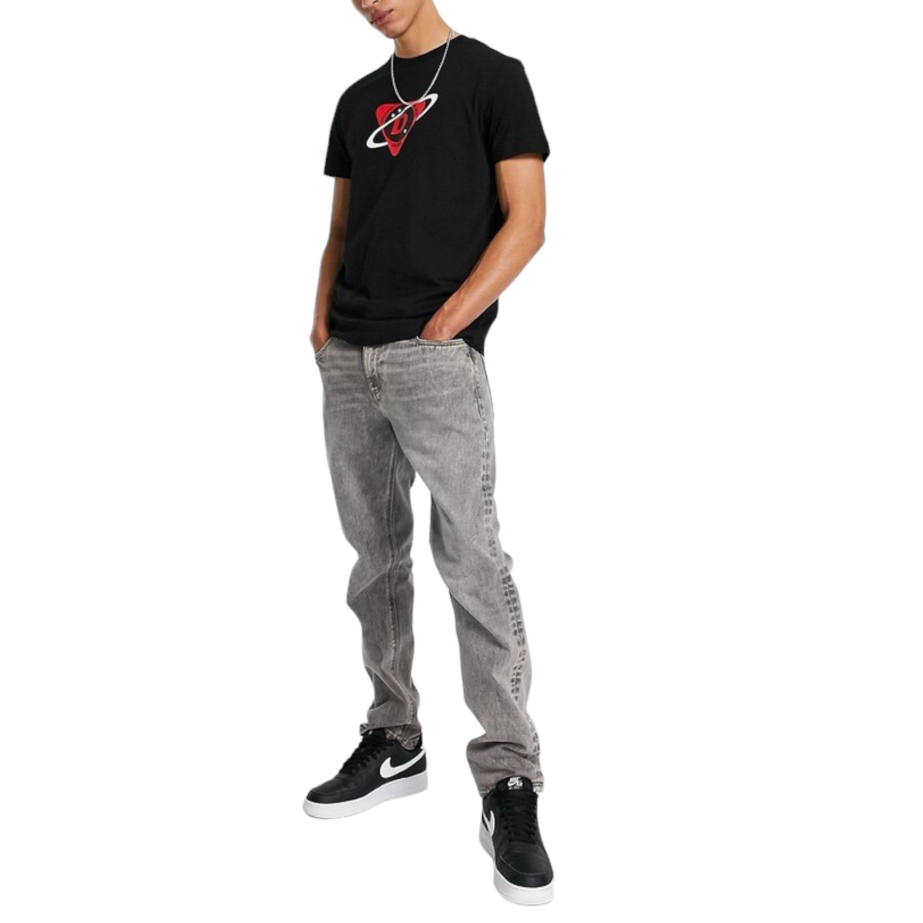 DIESEL T-Diegos-K24 Mens T Shirt Crew Neck Short Sleeve Casual Summer Cotton Tee