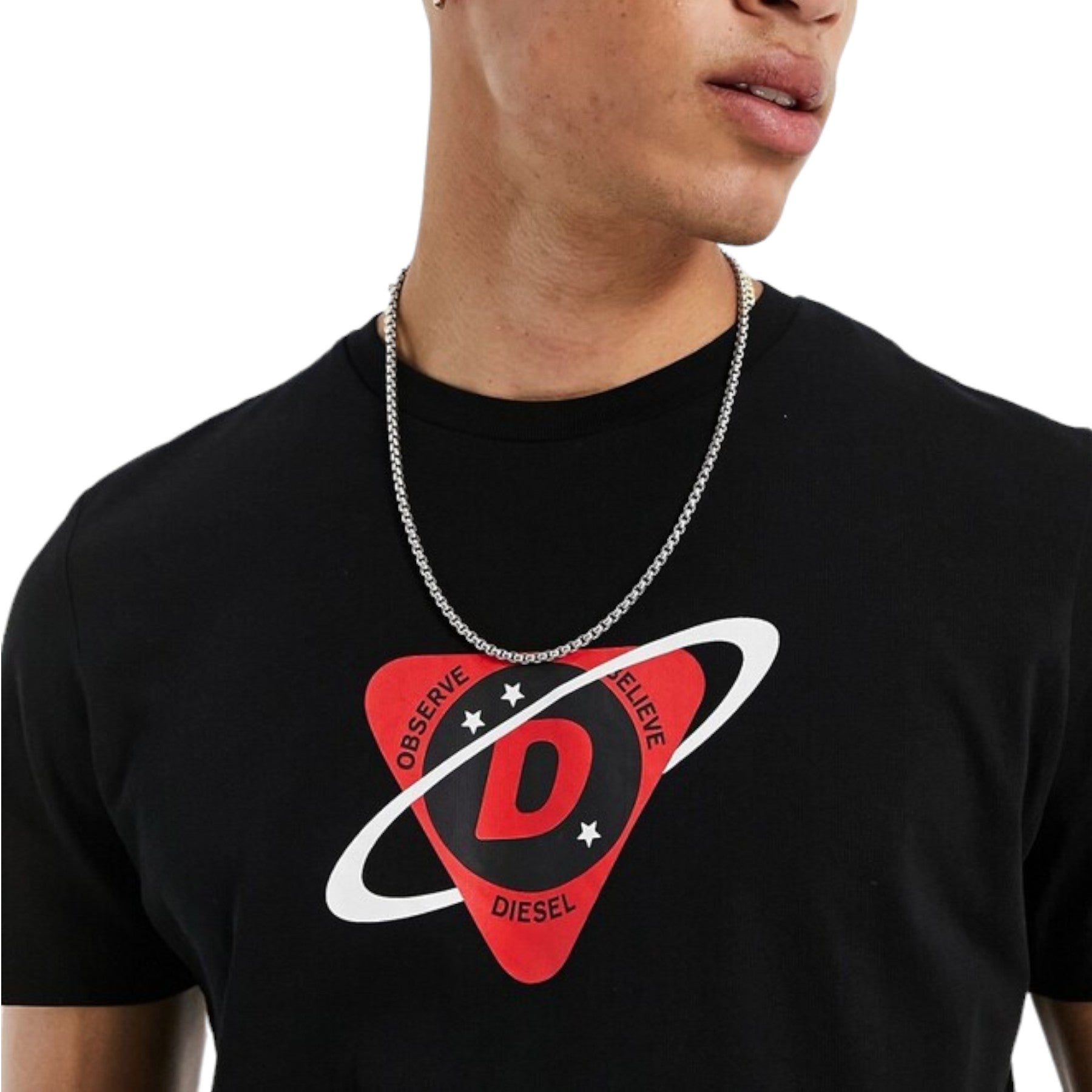 DIESEL T-Diegos-K24 Mens T Shirt Crew Neck Short Sleeve Casual Summer Cotton Tee