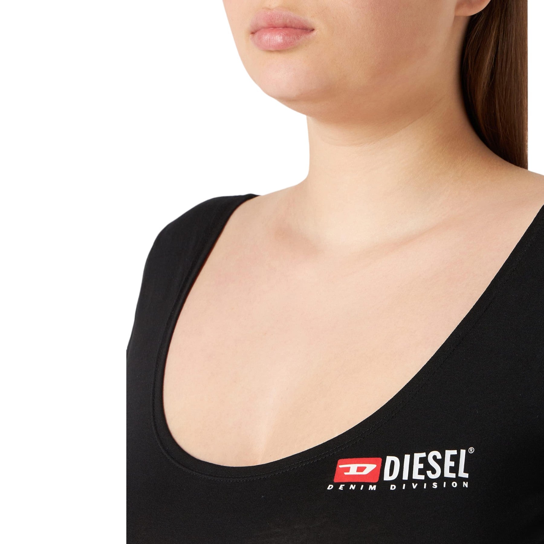 Diesel UFTK-BODY-LS-UW Womens Bodysuits Stretchable Cotton One Piece Swimsuits