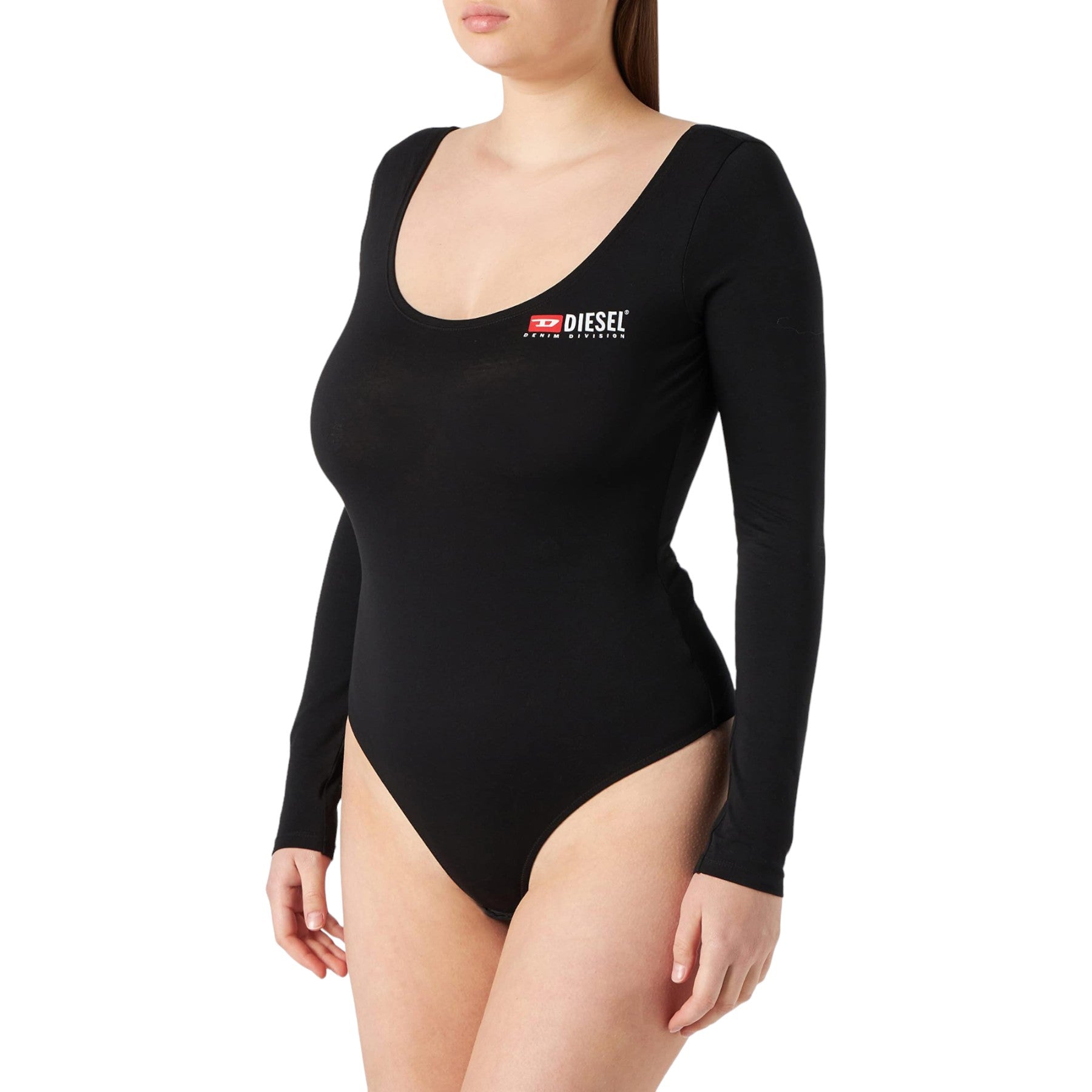 Diesel UFTK-BODY-LS-UW Womens Bodysuits Stretchable Cotton One Piece Swimsuits