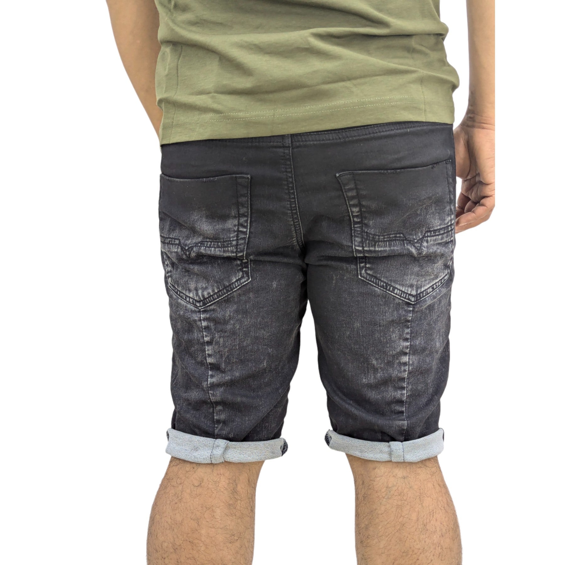 Diesel D KROOSHORT Mens Denim Shorts Casual Elasticated Waist Jogg Jeans Shorts