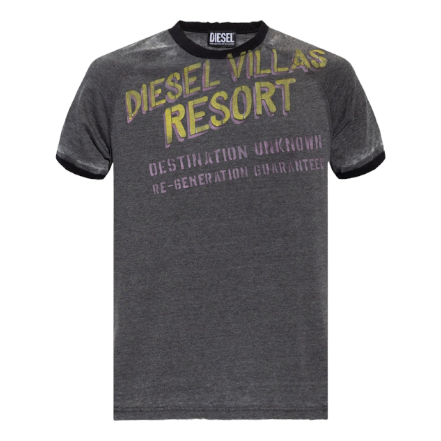 DIESEL T DIELAN Mens Short Sleeve T Shirt Casual Summer Crew Neck Cotton Tee 2XL