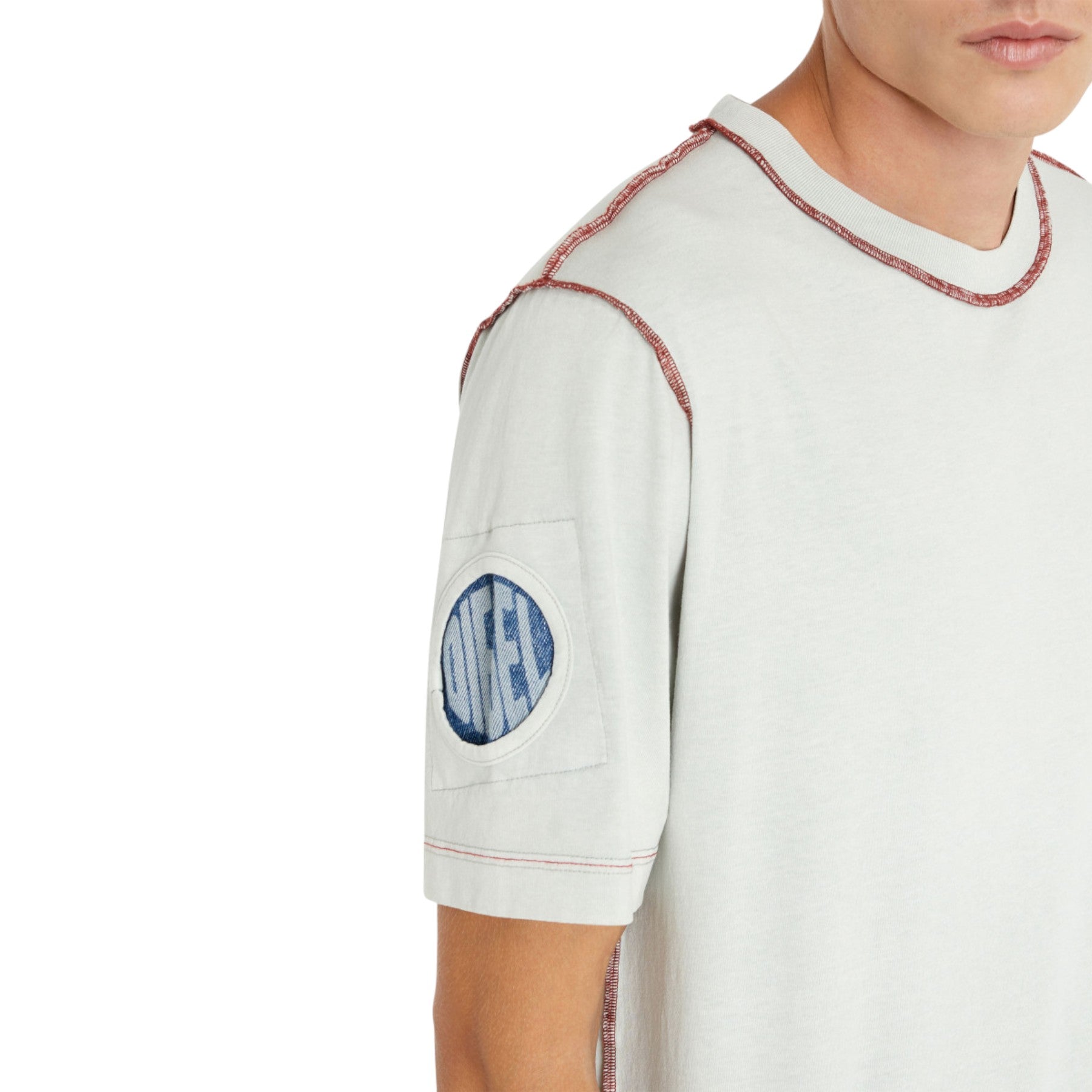 DIESEL T JUST LOCK Mens T Shirts Straight Cut Short Sleeve Summer Cotton Tee New