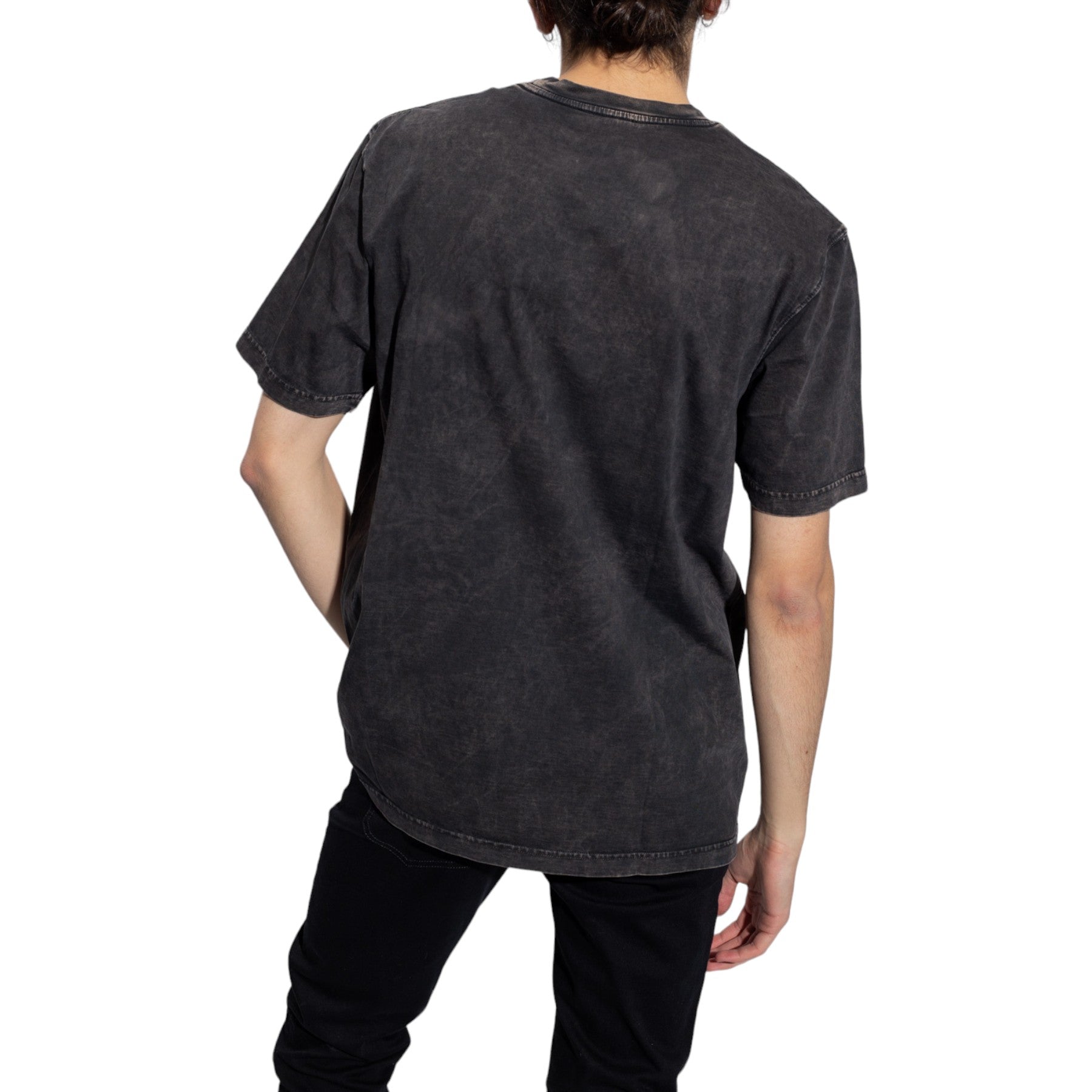 DIESEL T-Just-C7 Mens T Shirts Pigment Dyed Crew Neck Regular Fit Cotton Tee L