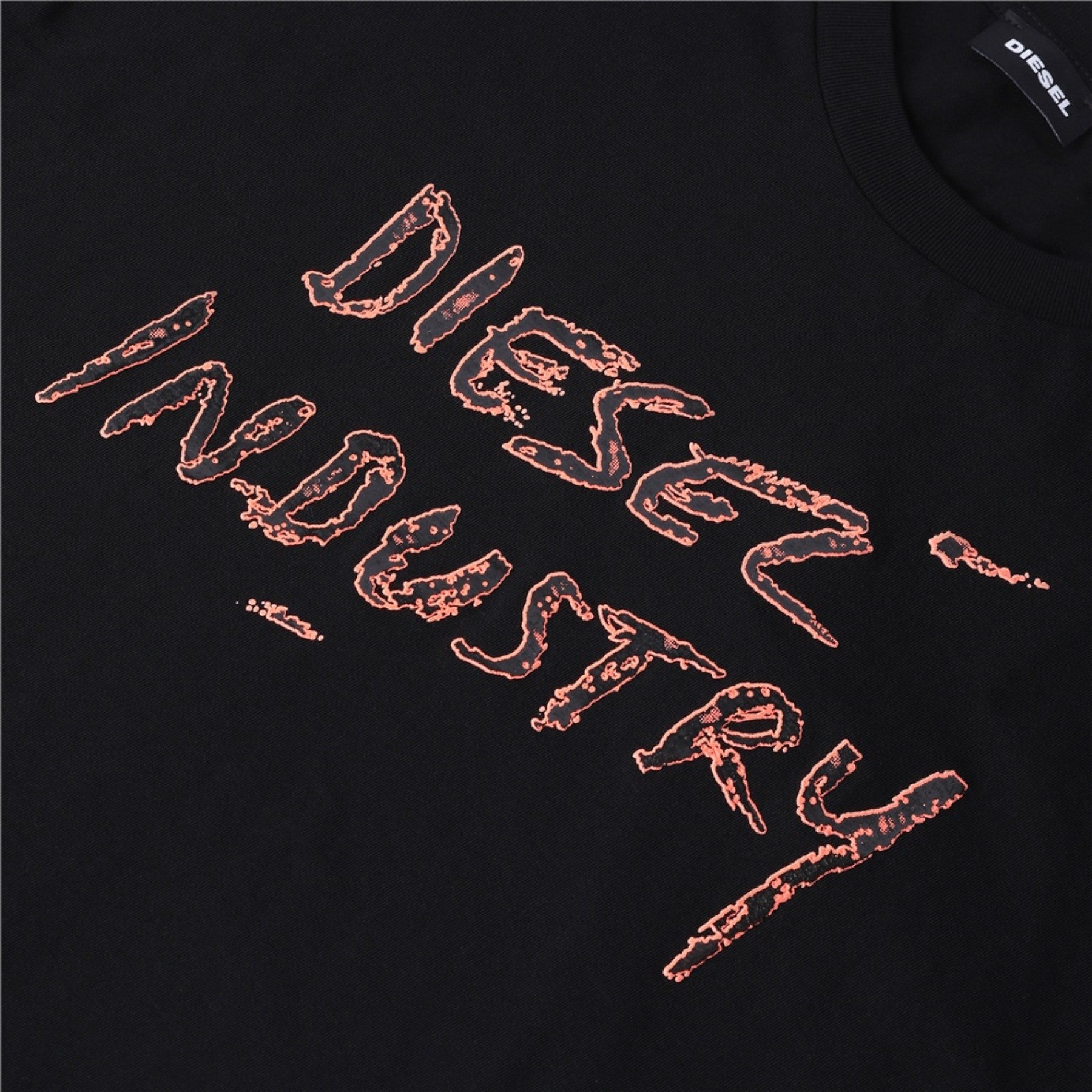 DIESEL T-Diego-S15 Mens T Shirts Regular Fit Crew Neck Short Sleeve Cotton Tee L