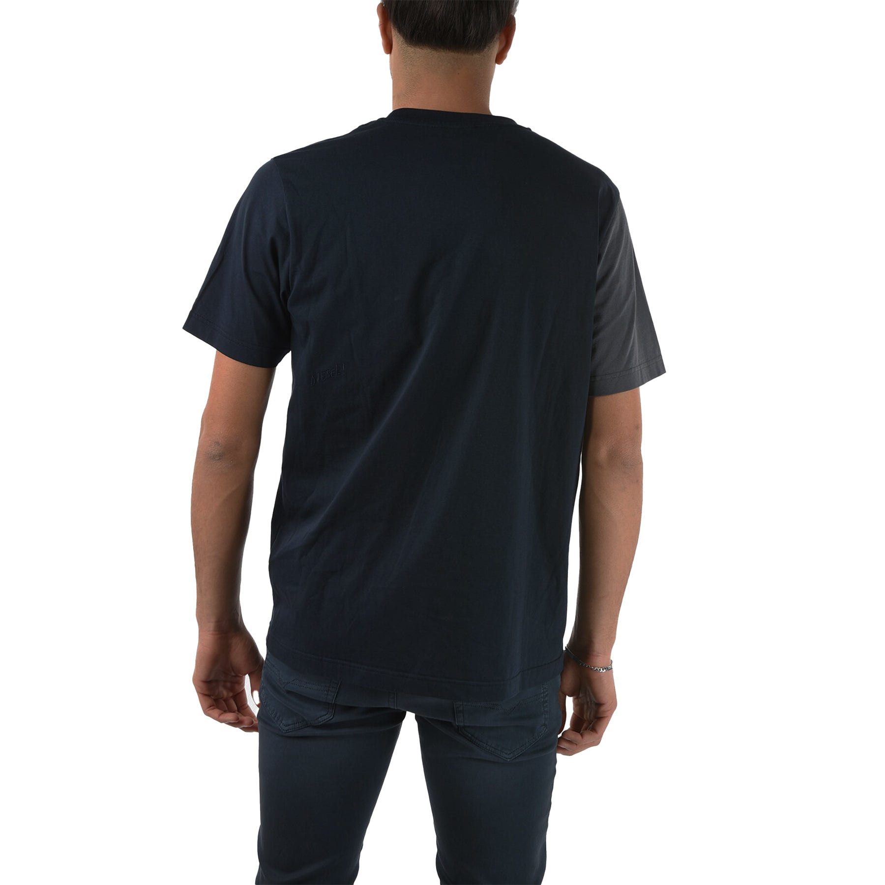 DIESEL T-Risen-B1 Mens T Shirts Regular Fit Crew Neck Short Sleeve Cotton Tee L