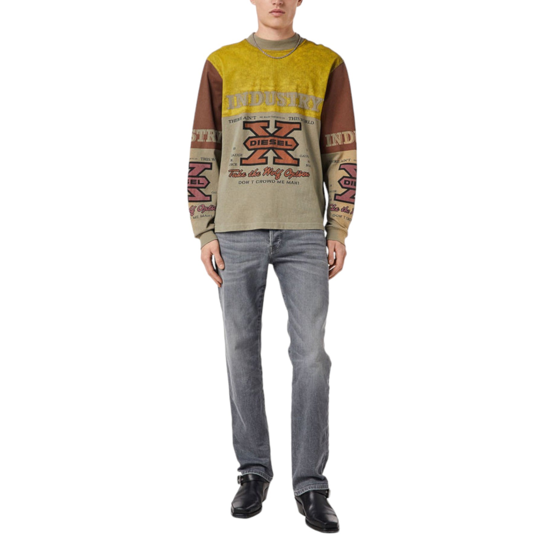 DIESEL D-MIHTRY Mens Denim Jeans Regular Fit Straight Leg Stretch Cotton Pants