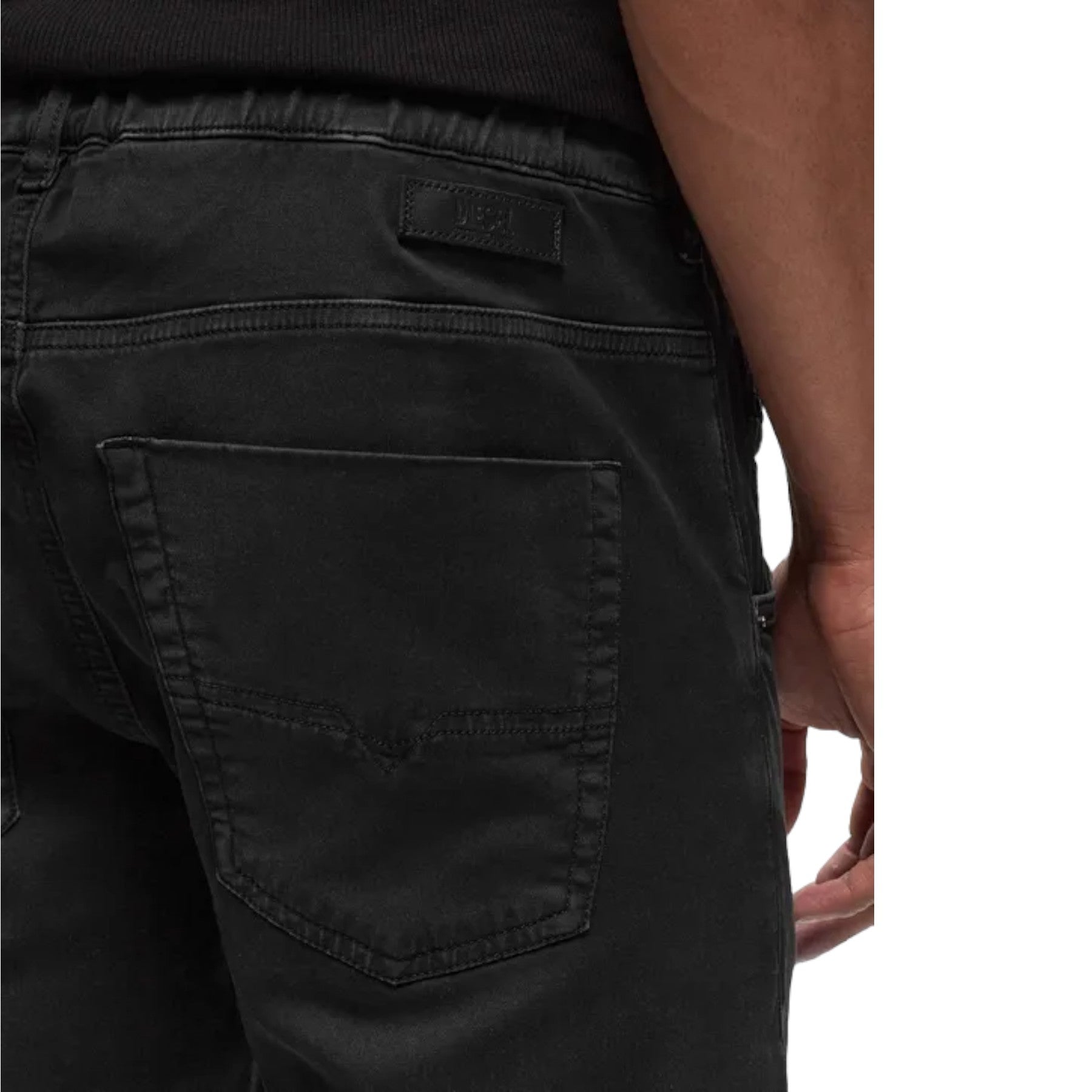 DIESEL D-KR00LEY-NE-SWEAT Mens Denim Jeans Slim Fit Tapered Leg Casual Jogg Pant