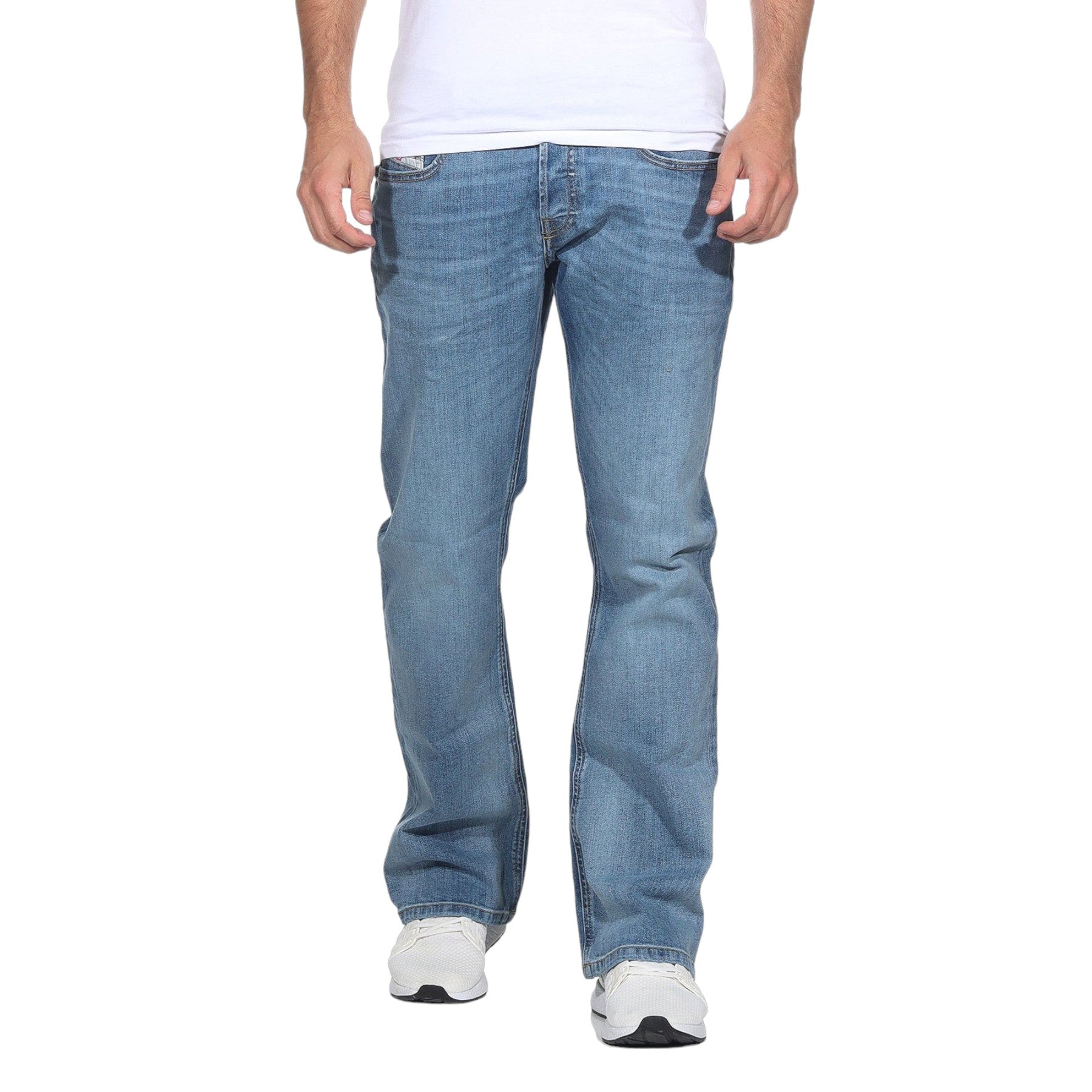 DIESEL ZATINY RM046 Mens Denim Jeans Regular Fit Bootcut Leg Casual Pants