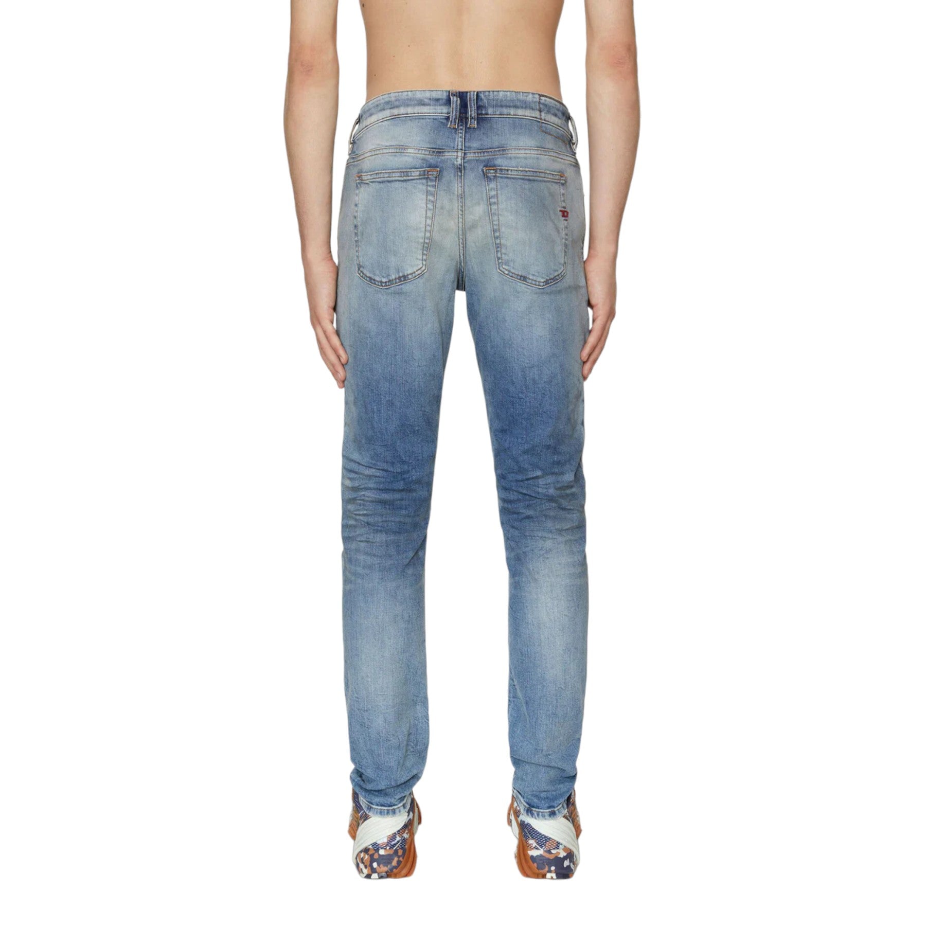 DIESEL 1979 Mens Denim Jeans Skinny Leg Low Waist Distress Stretch Cotton Pants