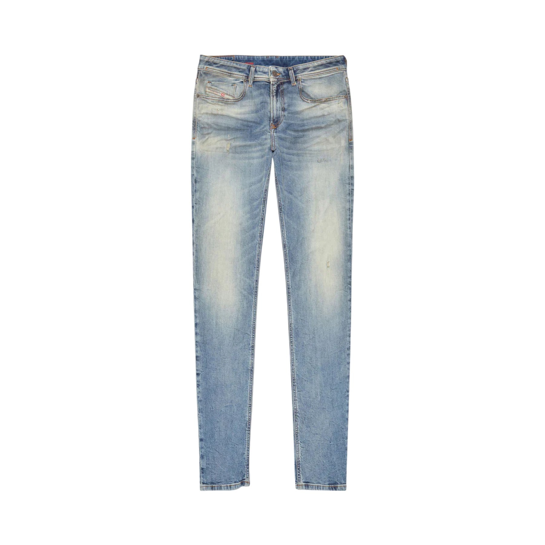 DIESEL 1979 Mens Denim Jeans Skinny Leg Low Waist Distress Stretch Cotton Pants