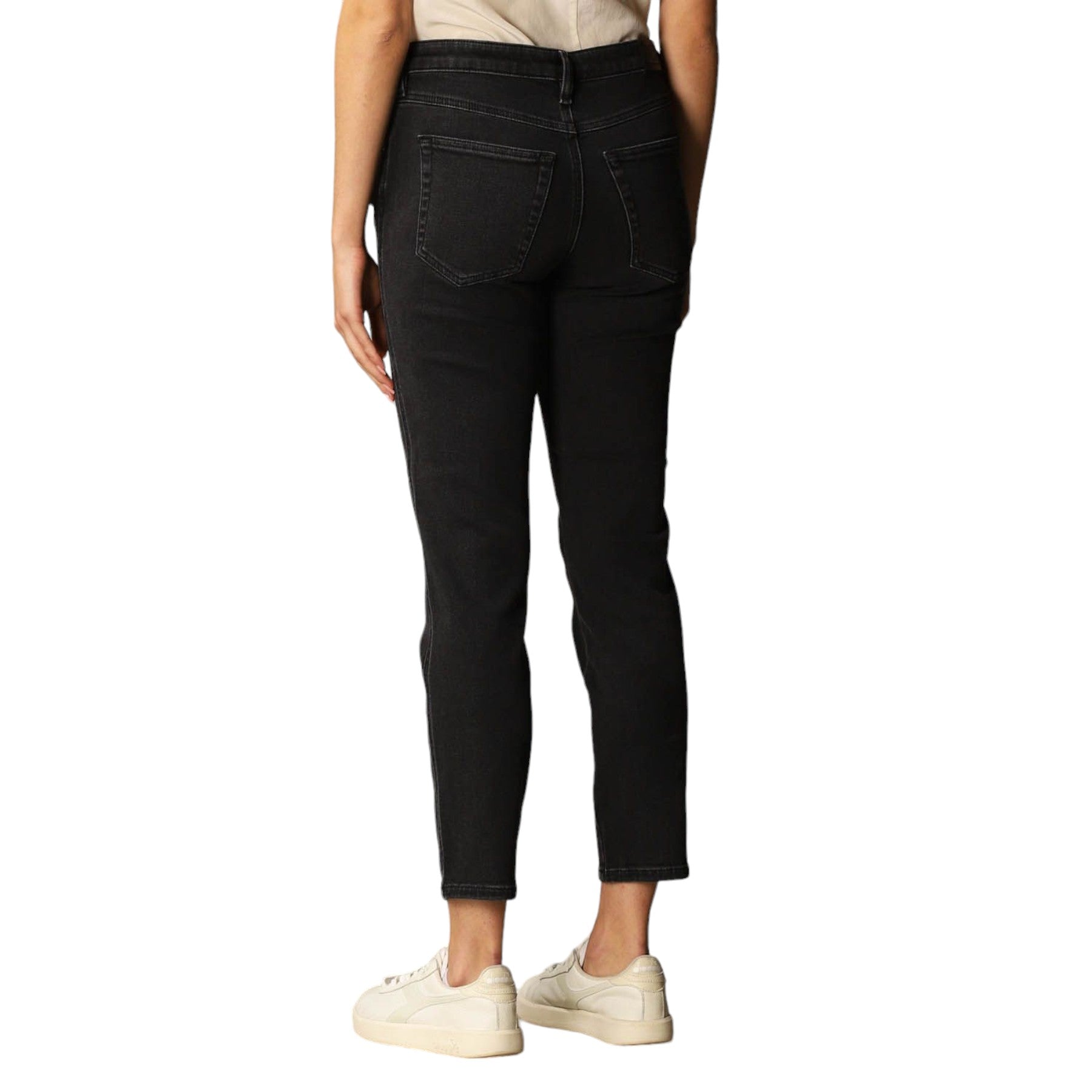 DIESEL BABHILA Womens Denim Jeans Slim Fit Stretch Tapered Leg Ladies Pant Black