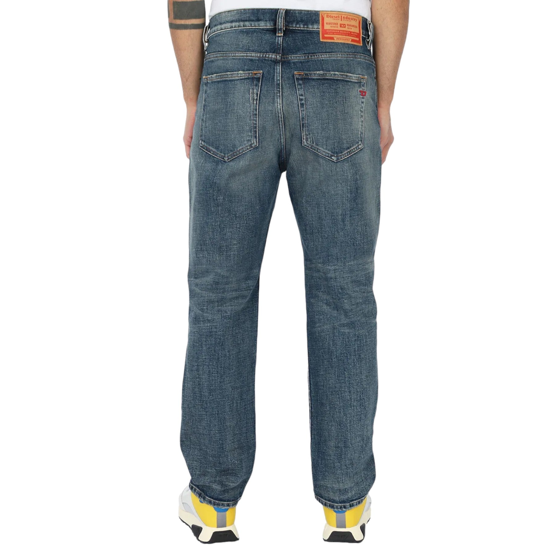 DIESEL 2020 D-VIKER R078R Mens Denim Jeans Regular Fit Straight Cotton Pants W30