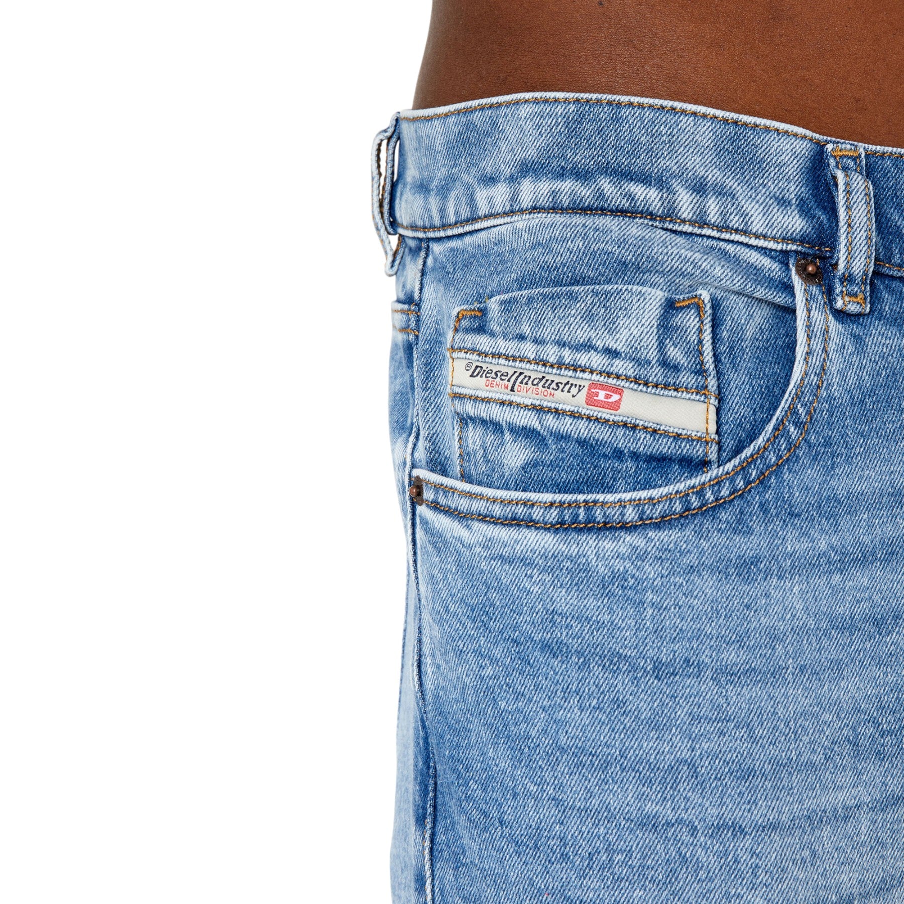 DIESEL 2019 D-STRUKT 09B92 Mens Denim Jeans Slim Fit Tapered Stretch Cotton Pant