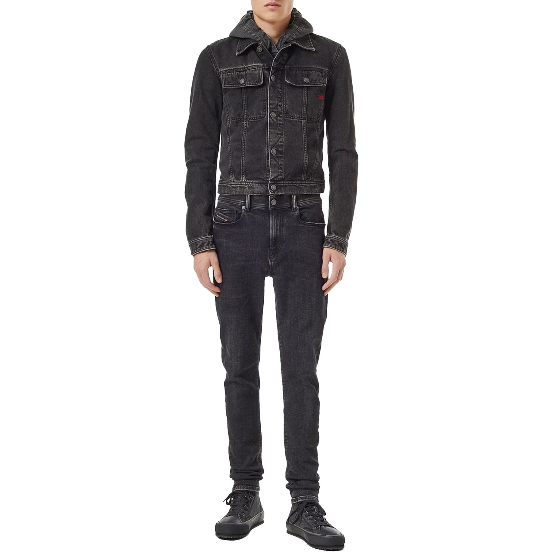 DIESEL 1983 Mens Denim Jeans Skinny Fit High Waist Stretch Pants Cotton Trouser