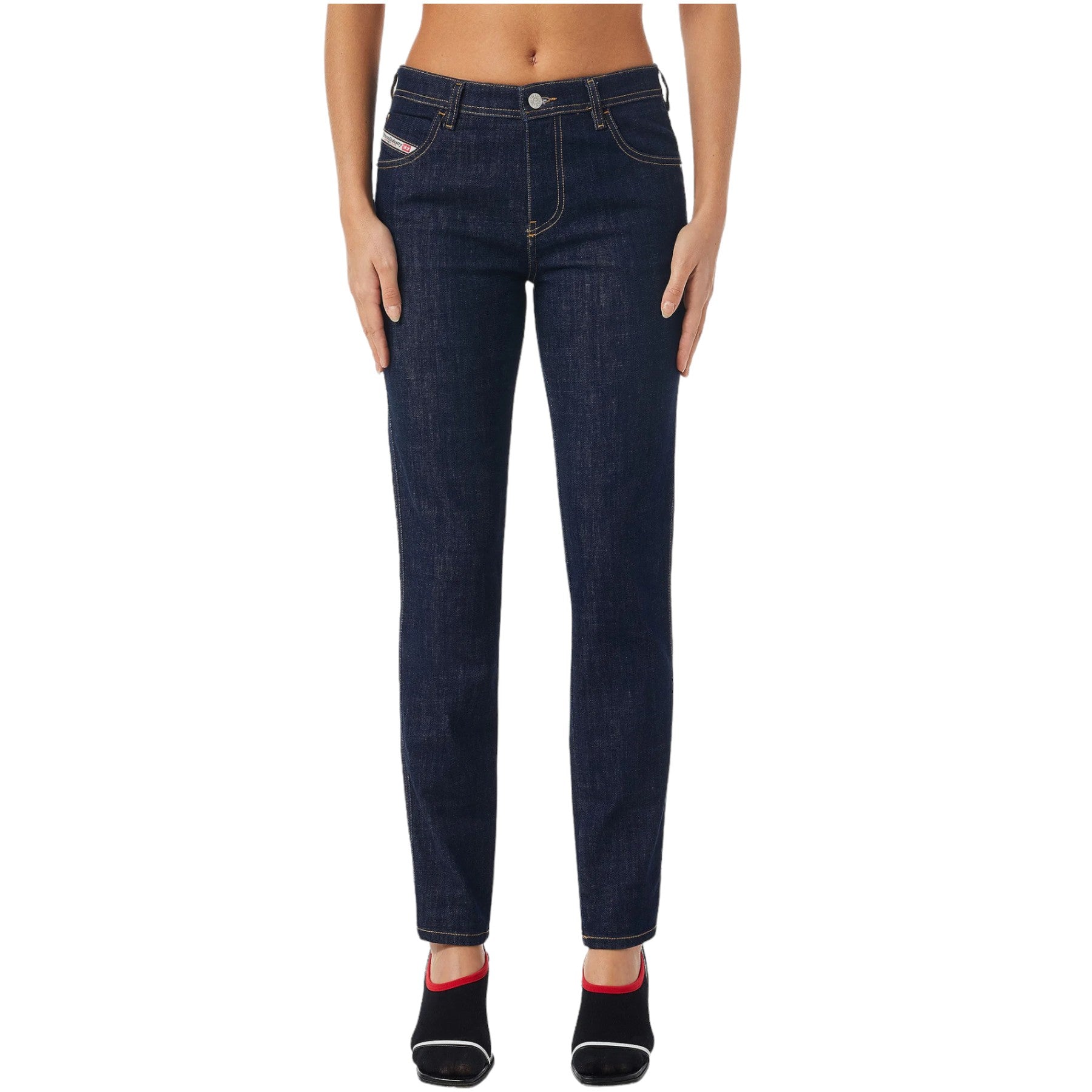 DIESEL BABHILA Womens Denim Jeans Mid Waist Skinny Fit Stretch Ladies Jeans New