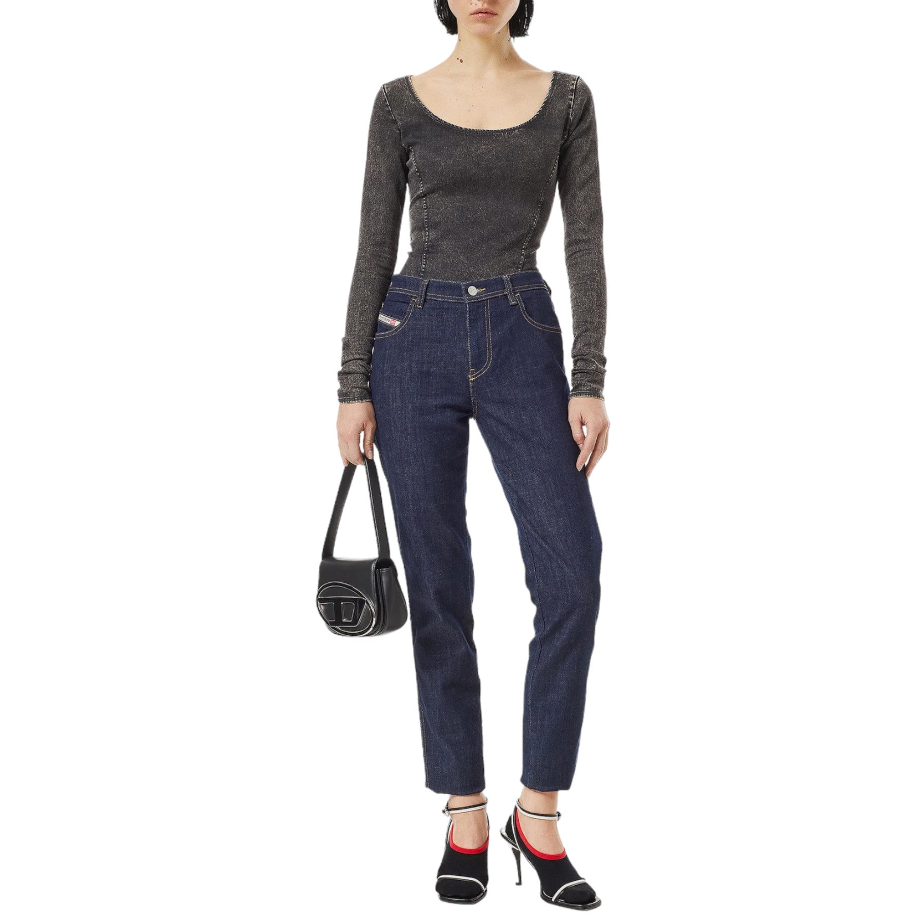 DIESEL BABHILA Womens Denim Jeans Mid Waist Skinny Fit Stretch Ladies Jeans New