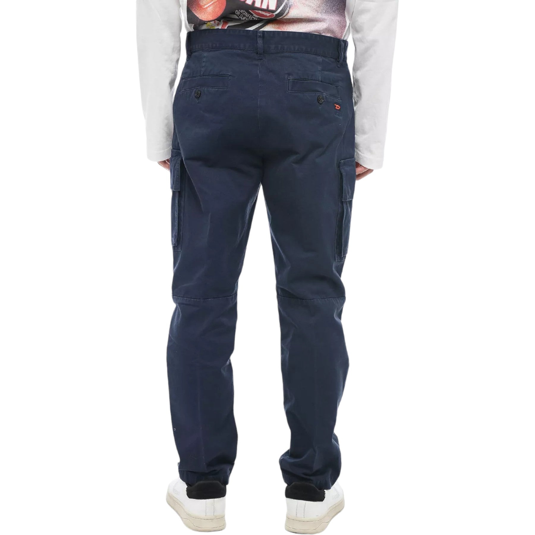 DIESEL P-COR-EMBNEW Mens Cargo Pants Slim Fit Tapered Leg Cotton Bottom Trouser